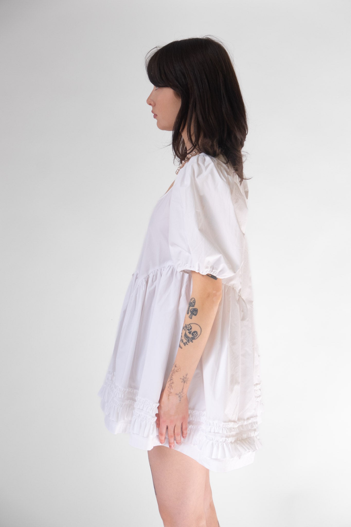 Kewpie Dress in White