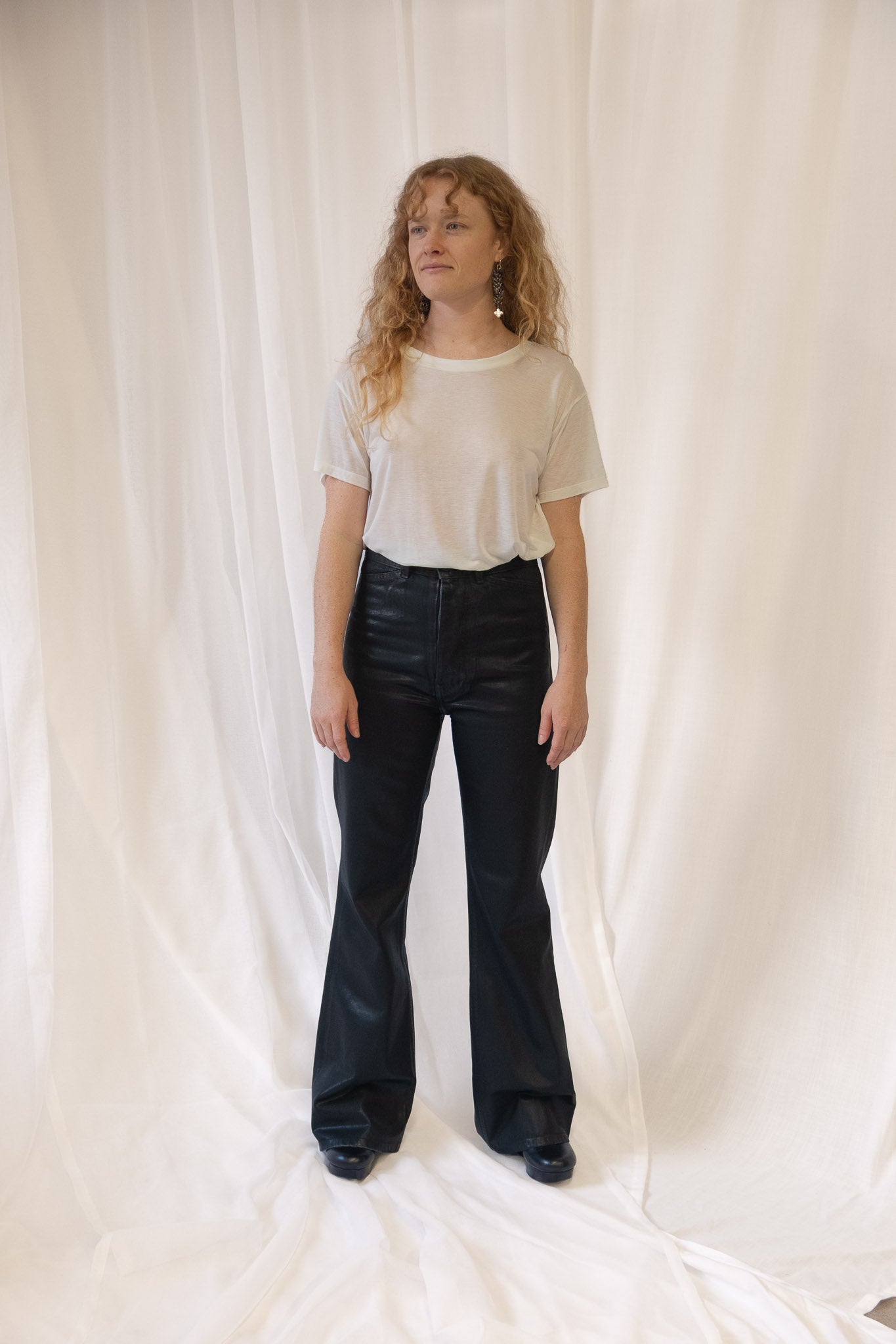 Les Deux Pant in Black Lacquer