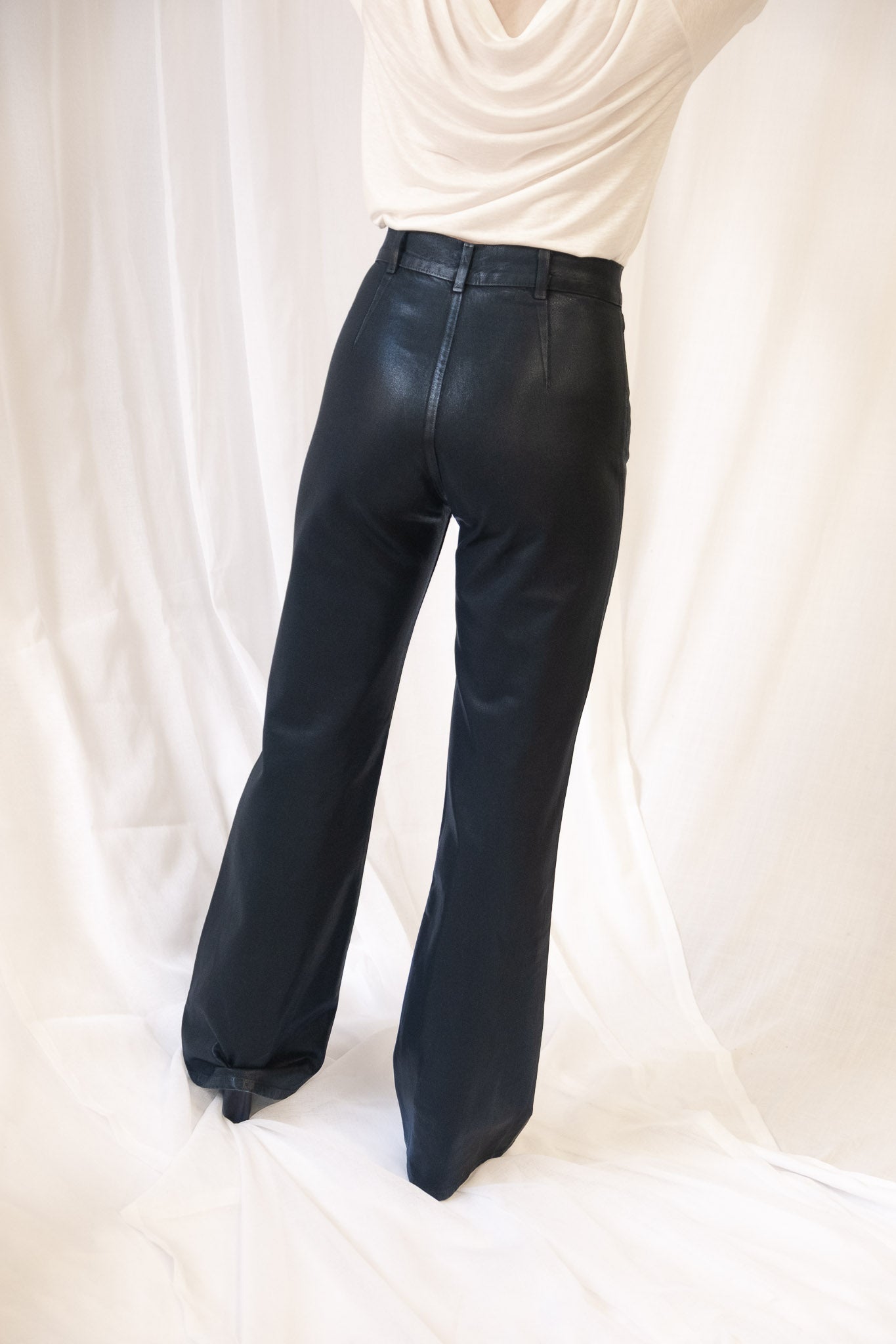 Les Deux Pant in Black Lacquer