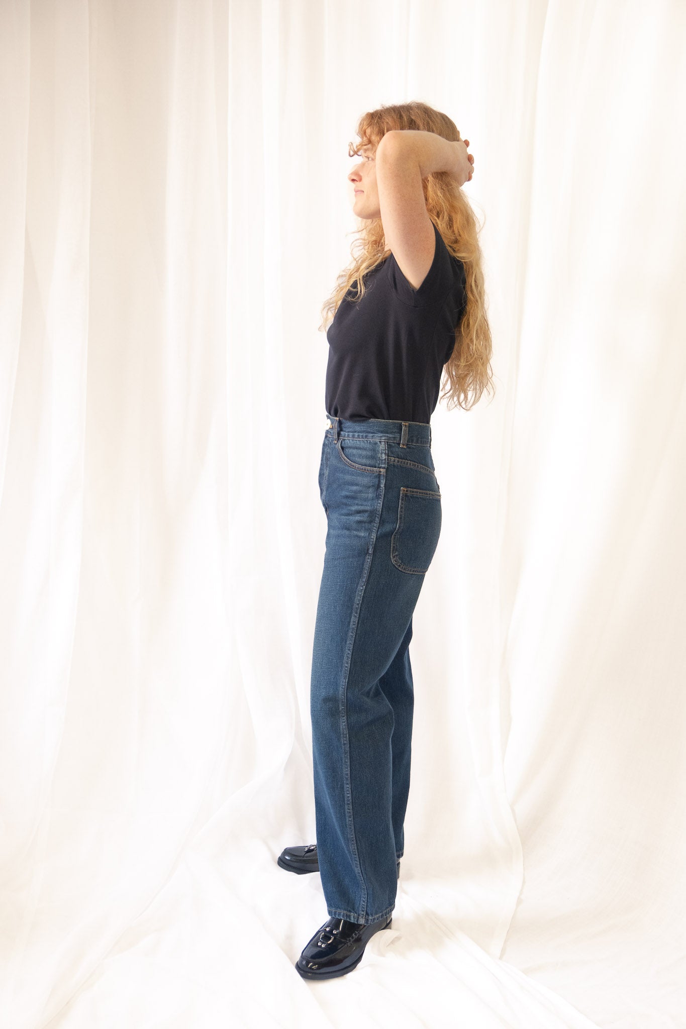 225's in Medium Roast Denim