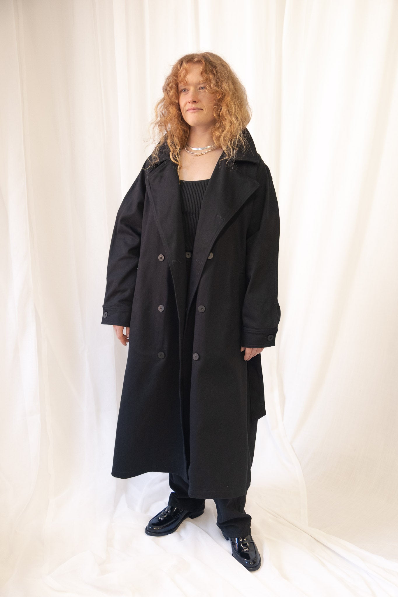 Car Coat in Black