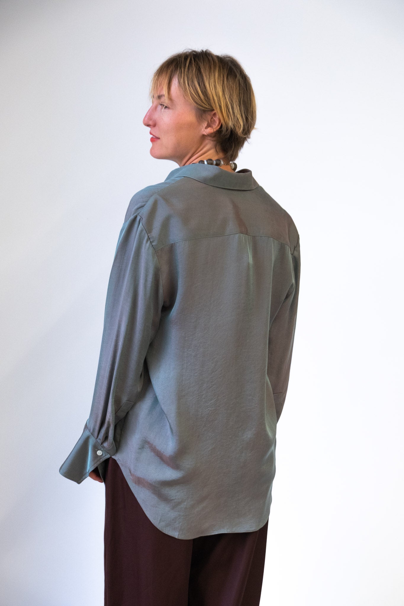 Button Down Dress Shirt in Dusk