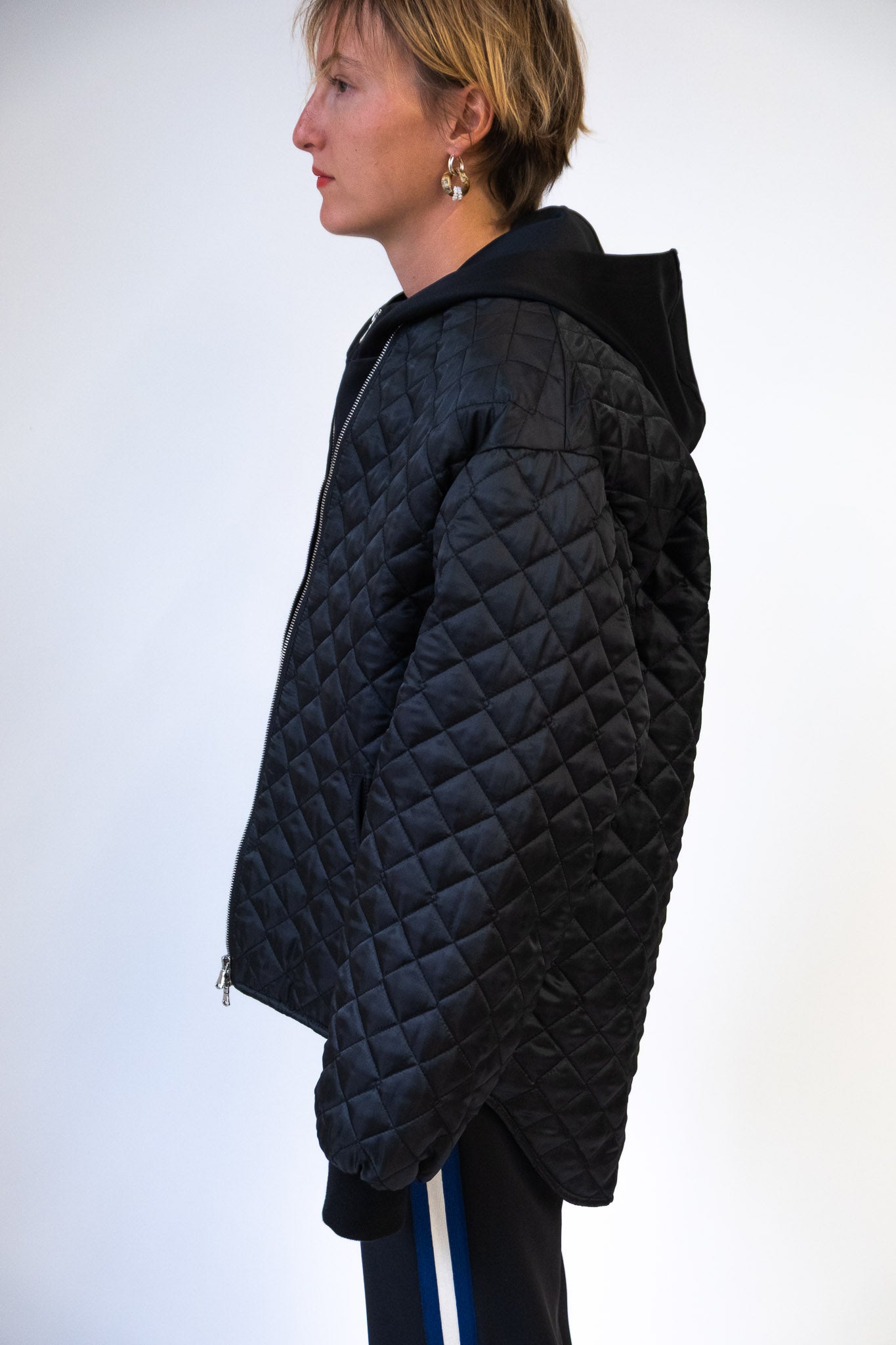 Oversize Quilted Bomber