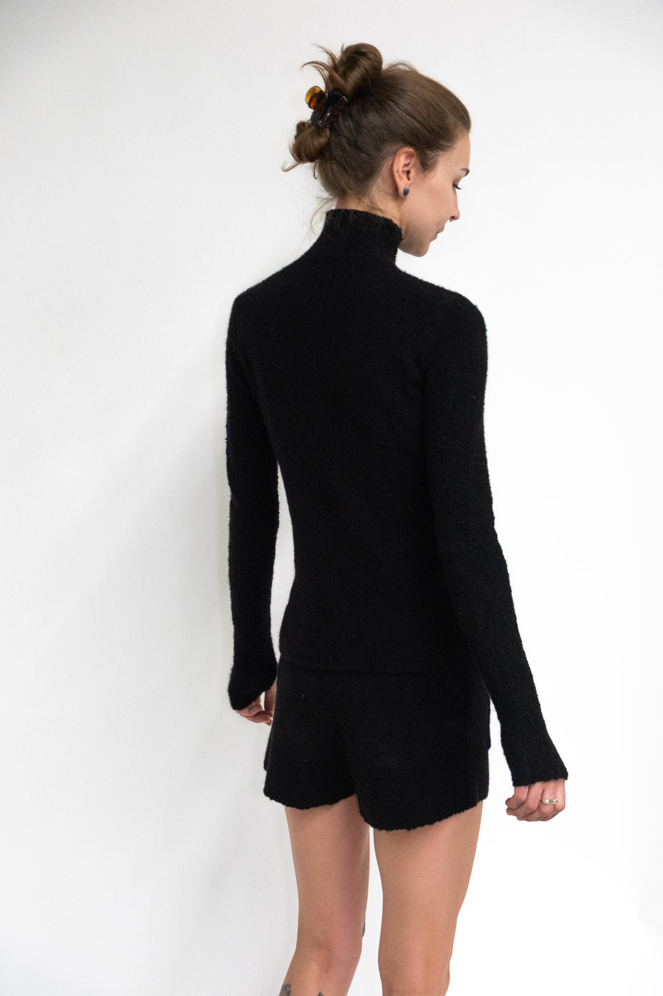 Breccia Turtleneck in Black