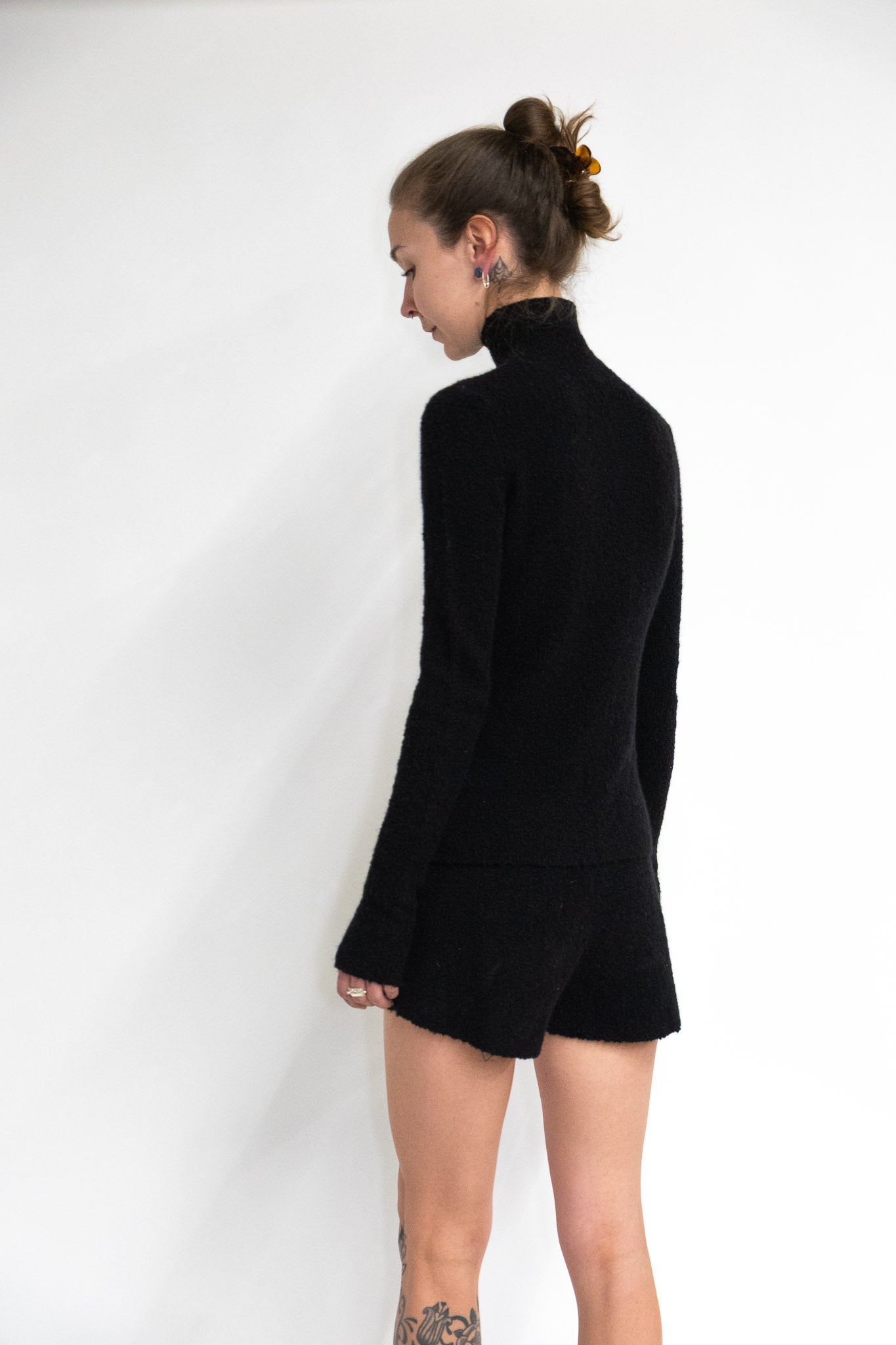 Breccia Turtleneck in Black