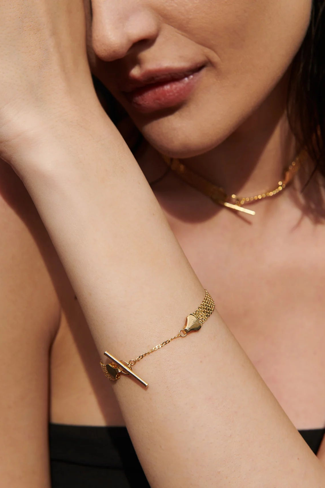 Chainmail Bracelet in 14k Gold Vermeil