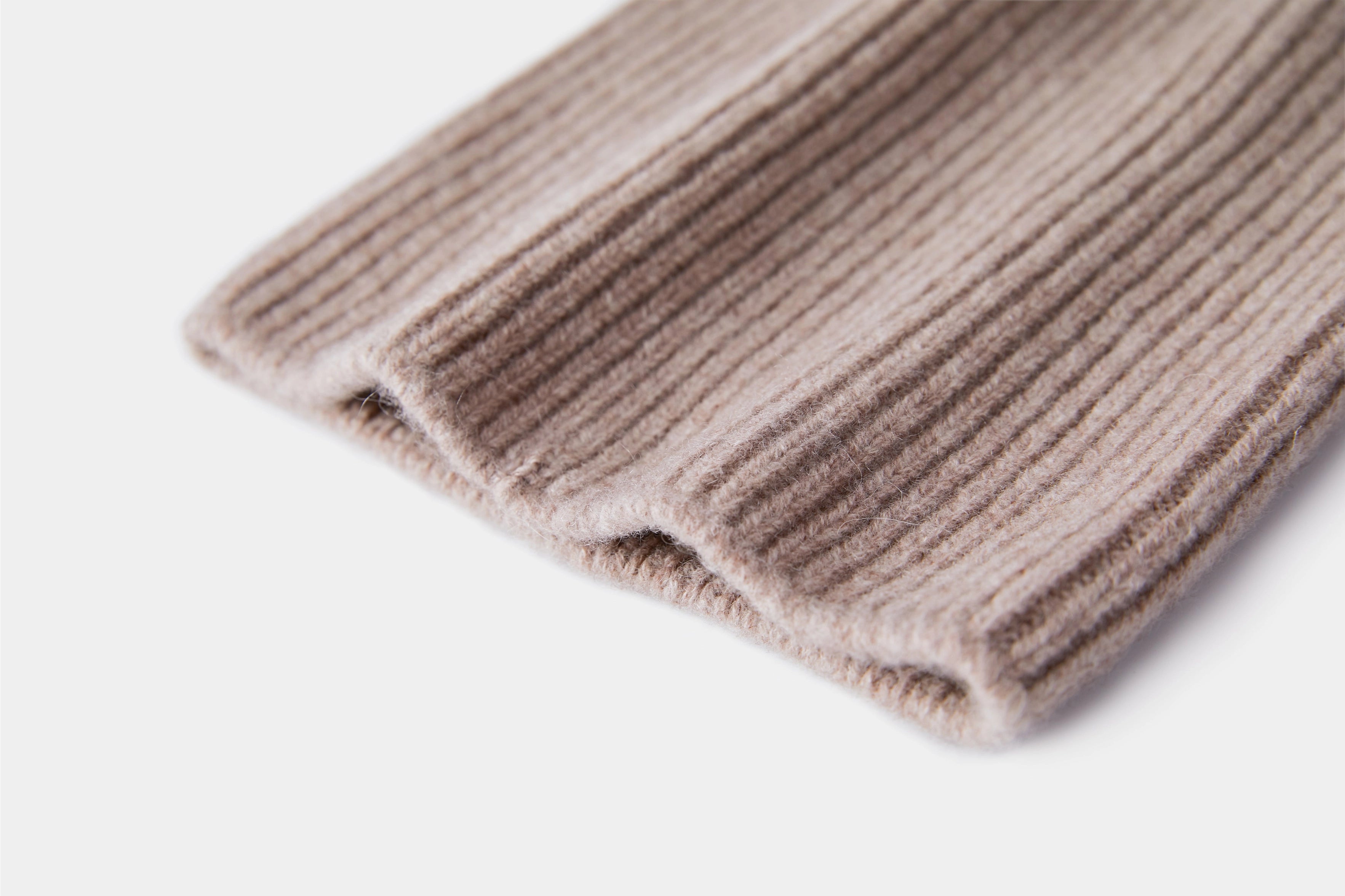 Angora Beanie in Taupe