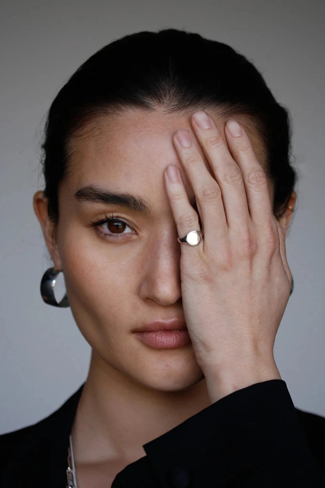 Baby Signet Ring in Sterling Silver