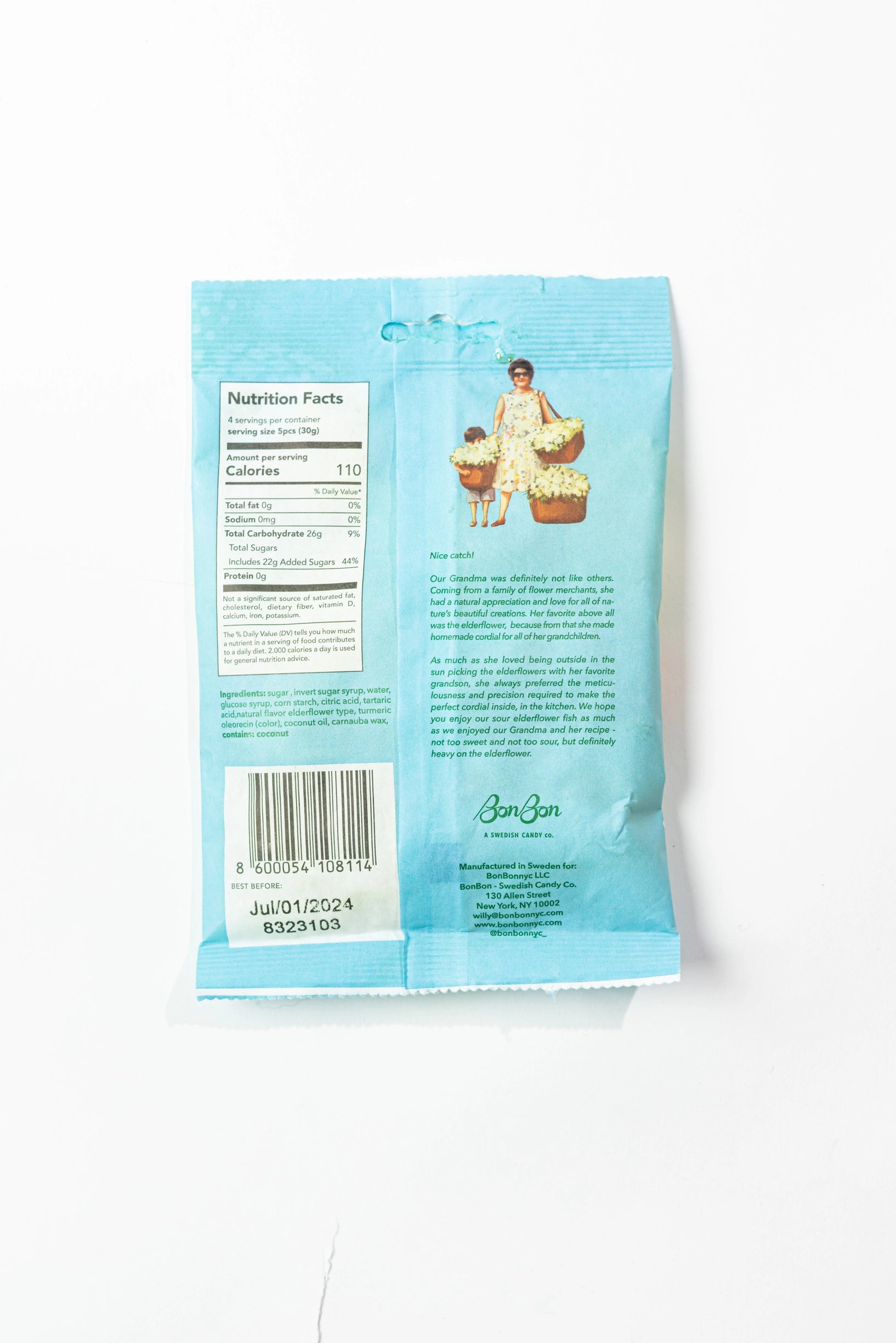 Sour Elderflower Fish: 5.2oz