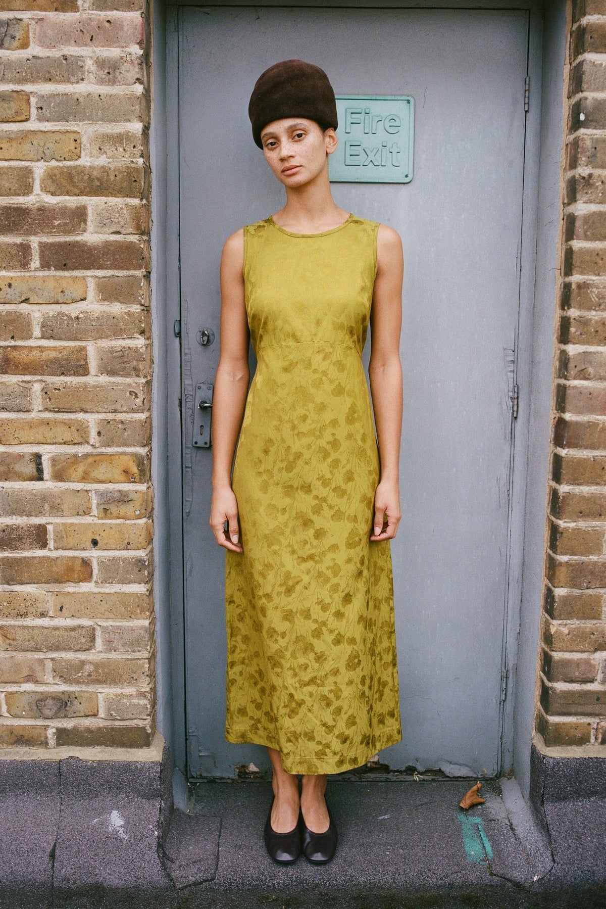 Erika Dress in Golden Ochre