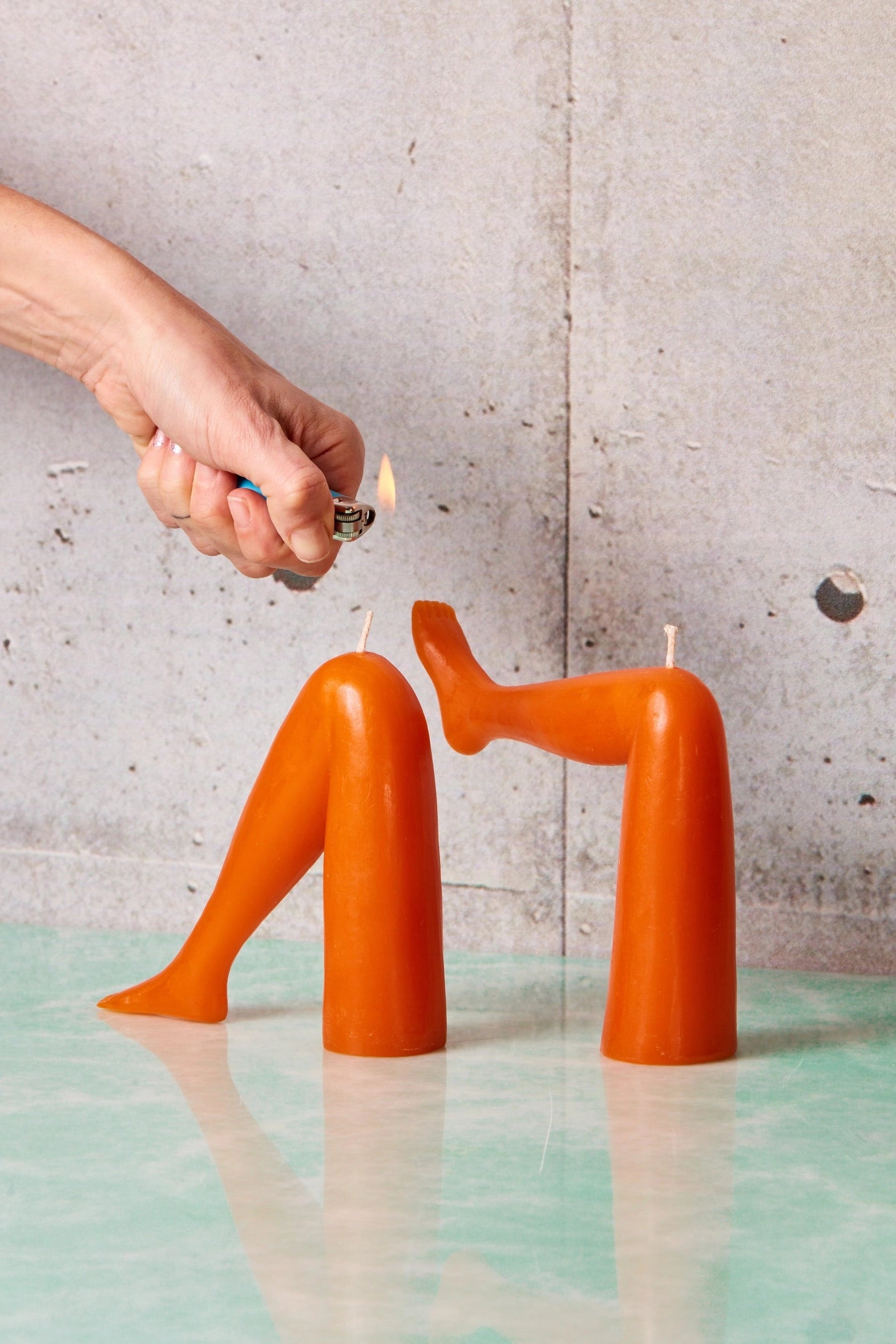 "Baby Won't You Light My Leg's?" Candle