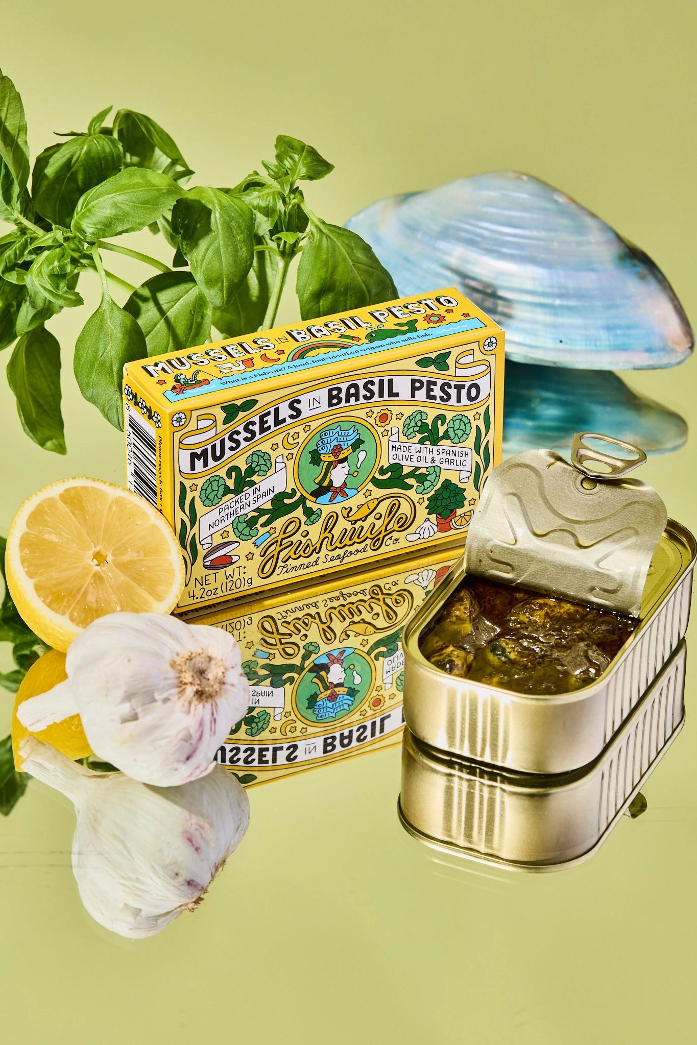 Mussels in Basil Pesto