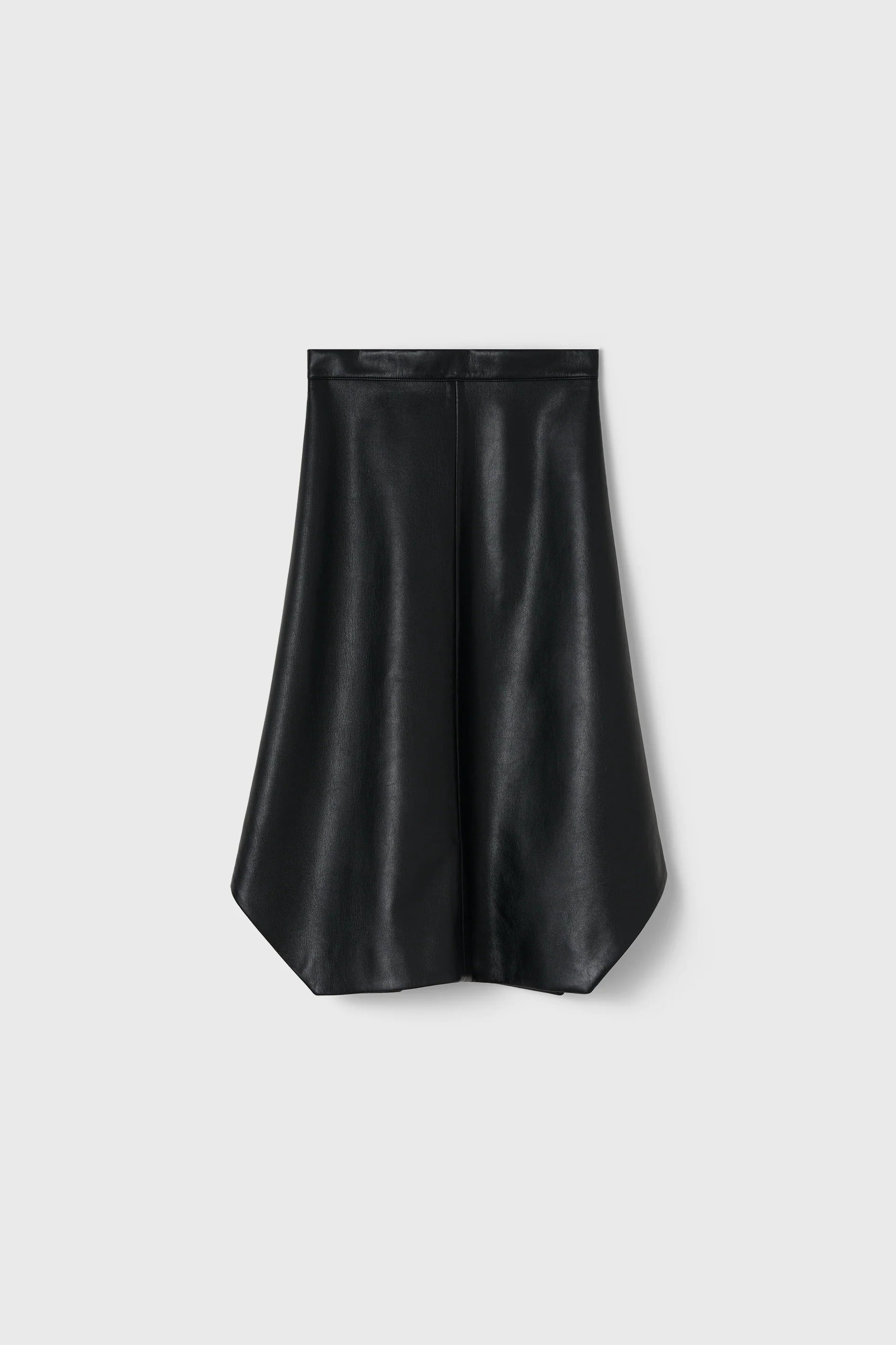 Amalia Skirt in Black Recycled Leather