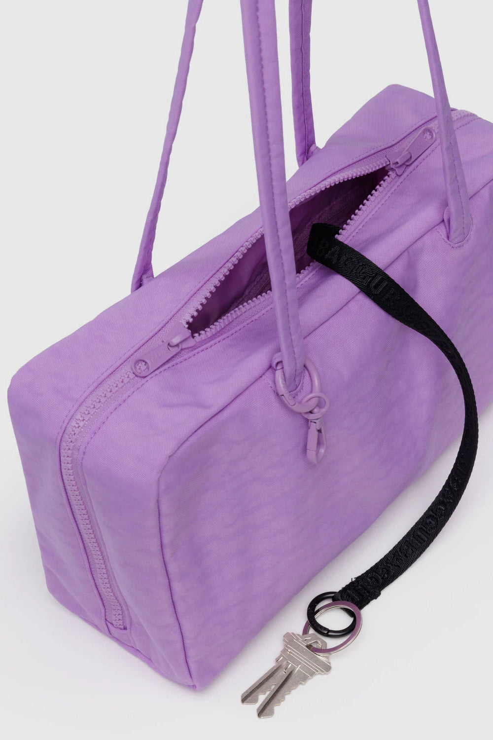 Nylon Bowler Bag in Rose