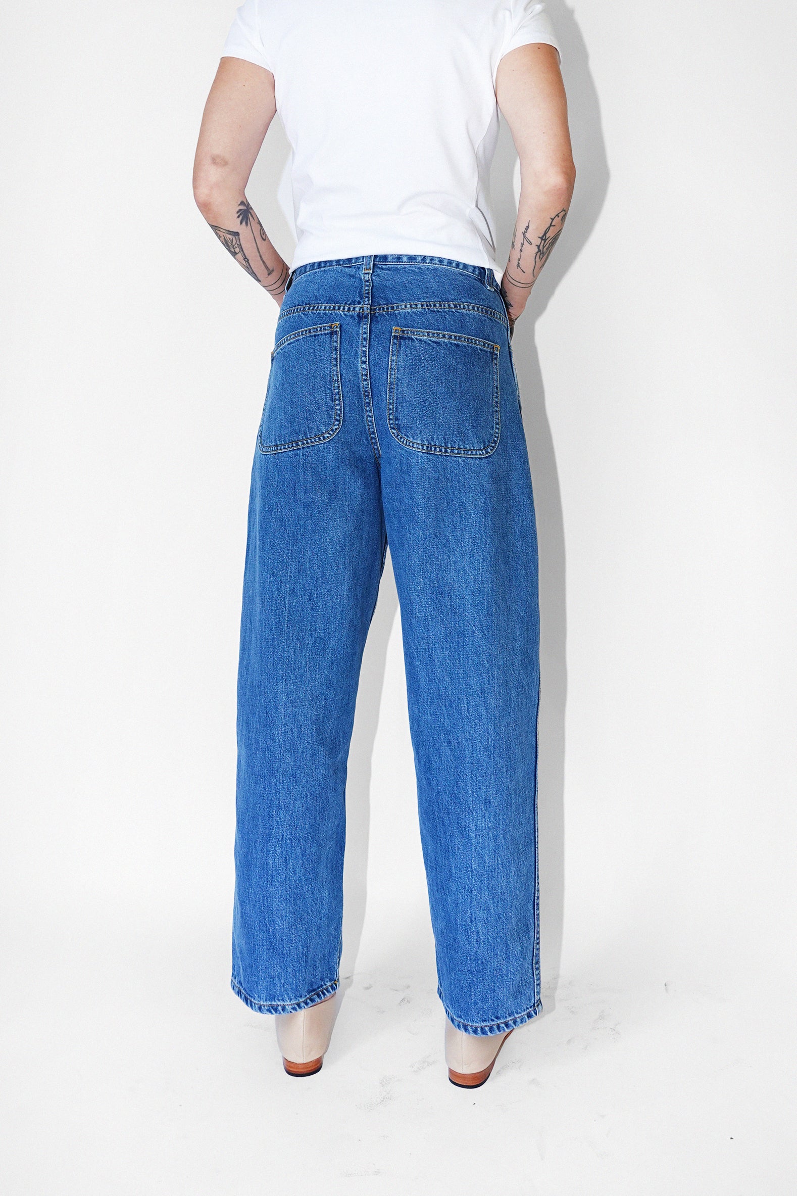 Cali Wide in Cowboy Blue Denim by Jesse Kamm