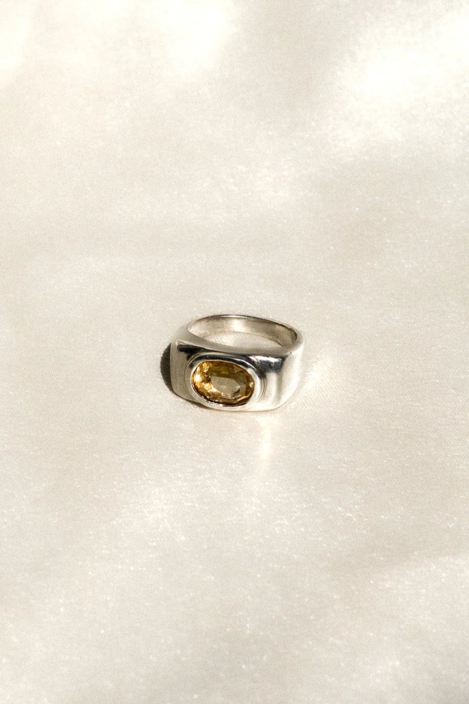 The Limoncello Ring in Sterling Silver & Citrine