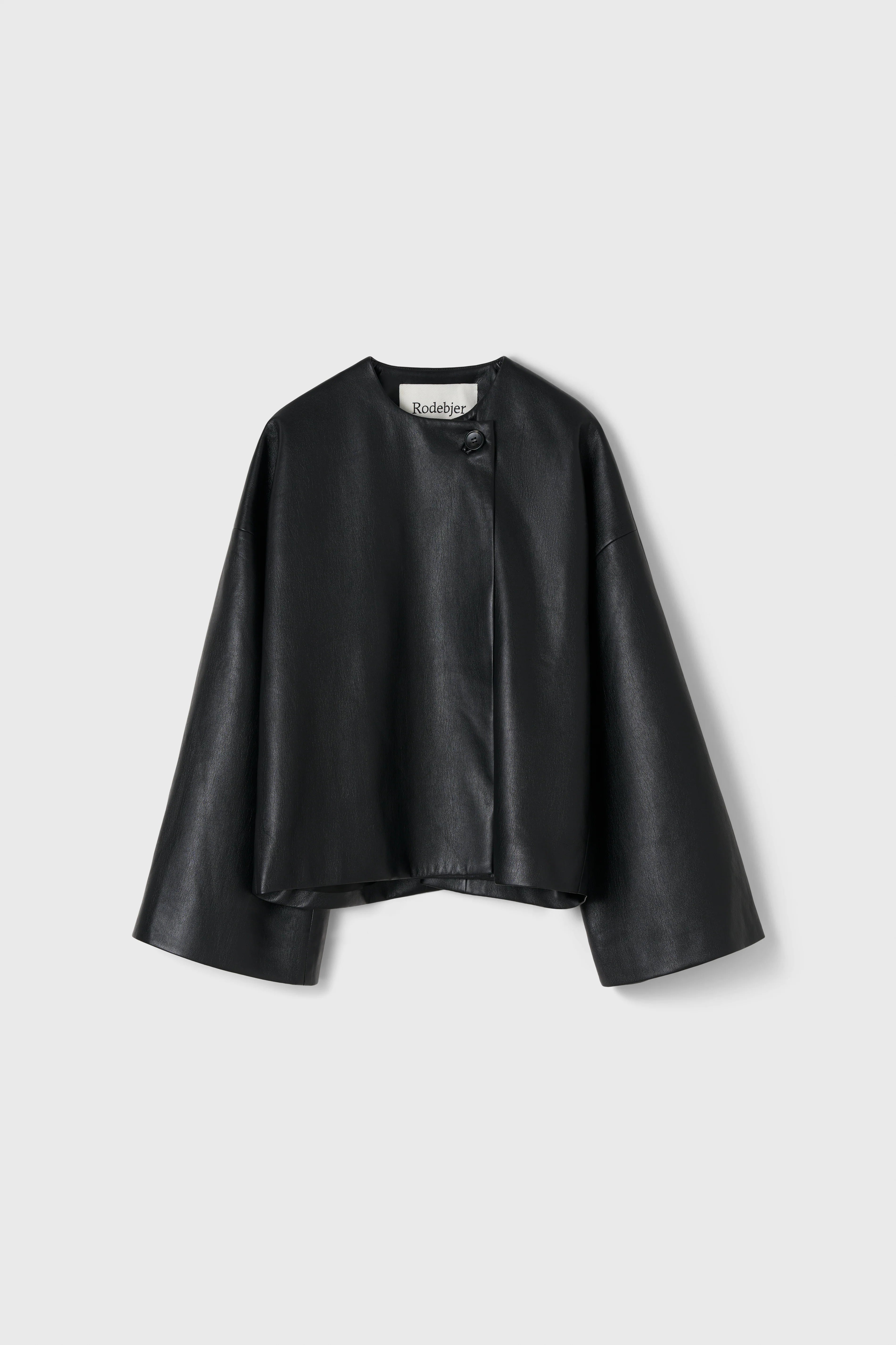 Cleo Jacket in Black Recycled Leather