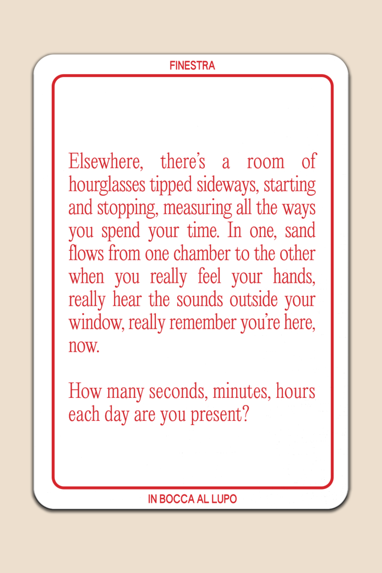 Finestra Conversation Cards