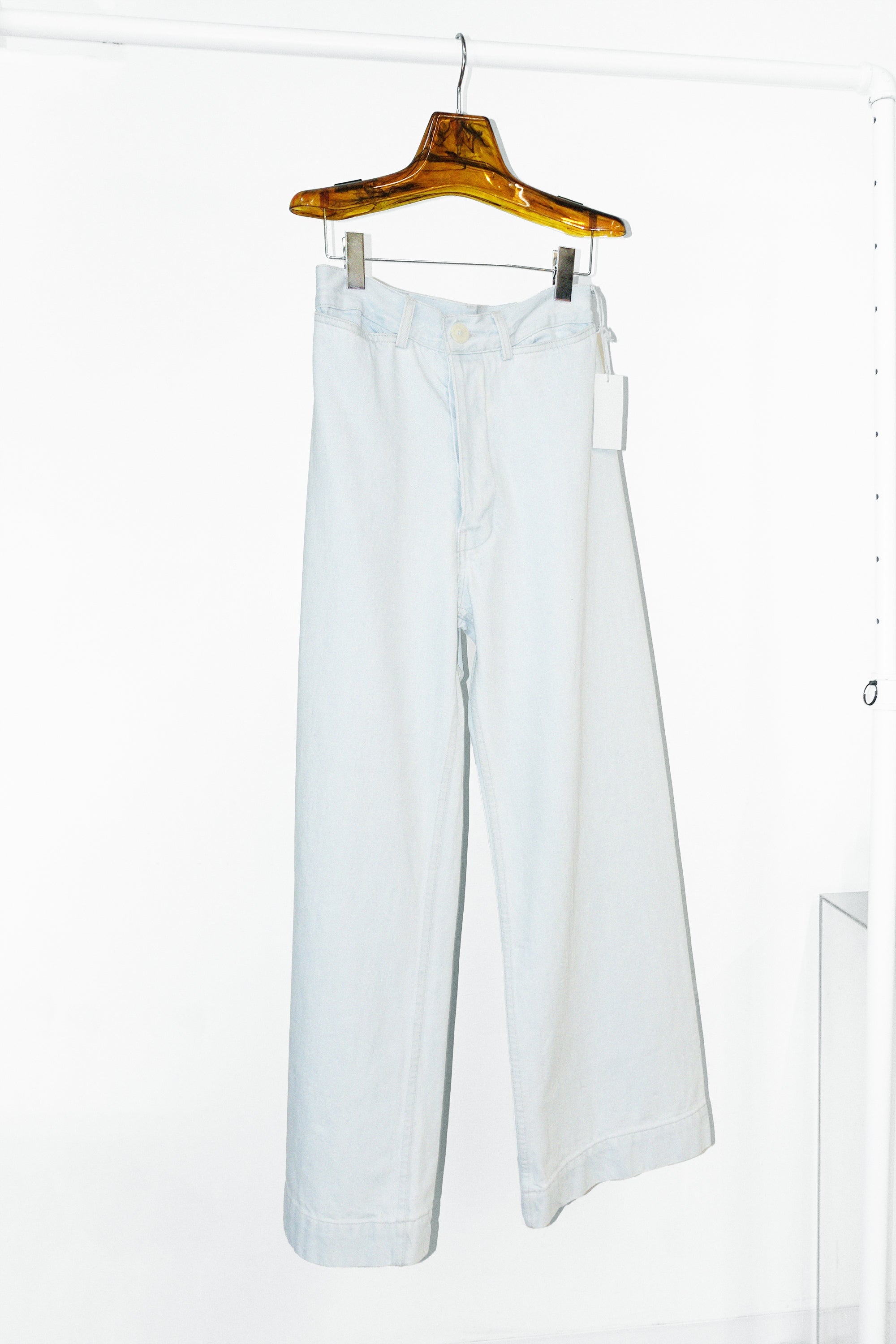 Sailor Pants in Pale Blue Denim by Jesse Kamm