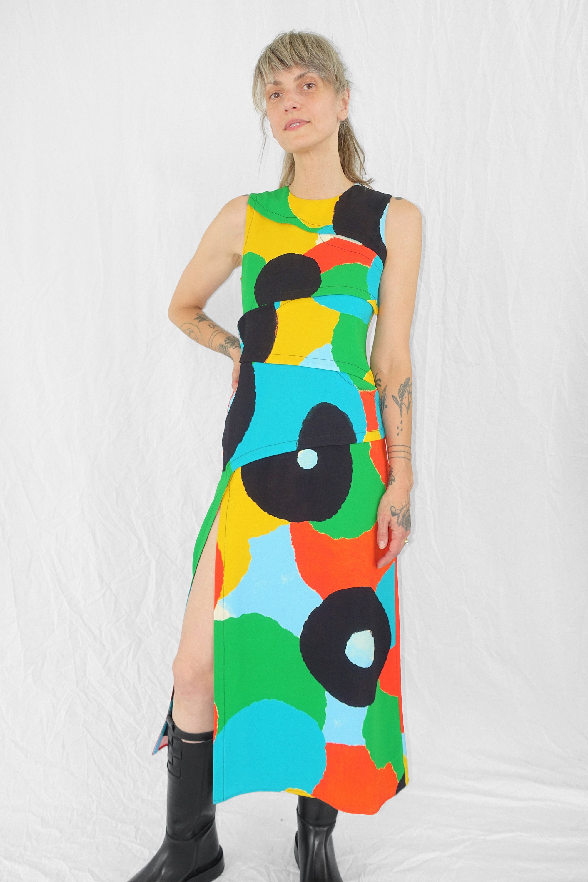 Puzzle Dress in Wax Dot by Simon Miller