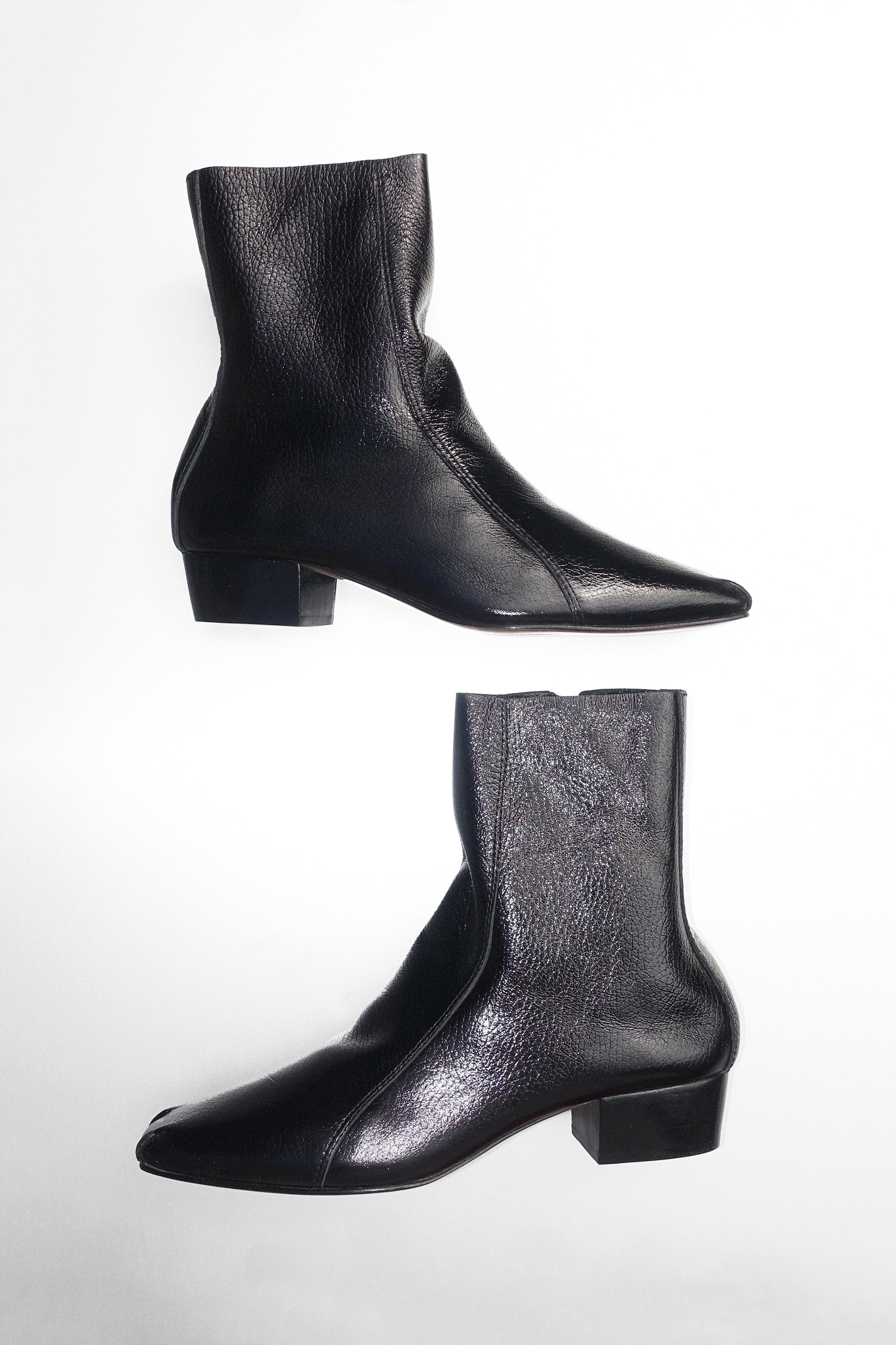 Cove Boot in Black Patent Leather