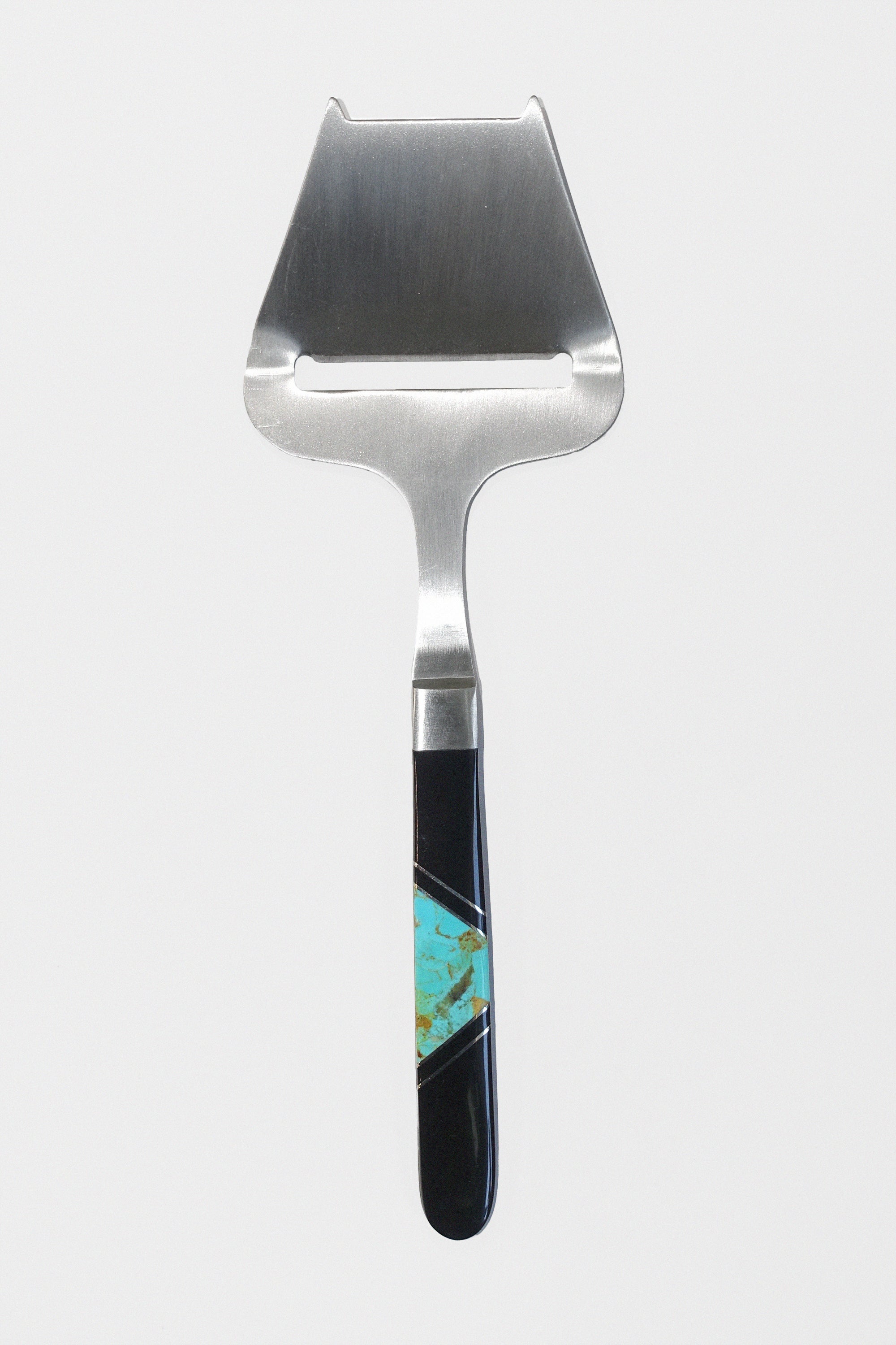 Cheese Slicer in Turquoise & Jet by Santa Fe Stoneworks