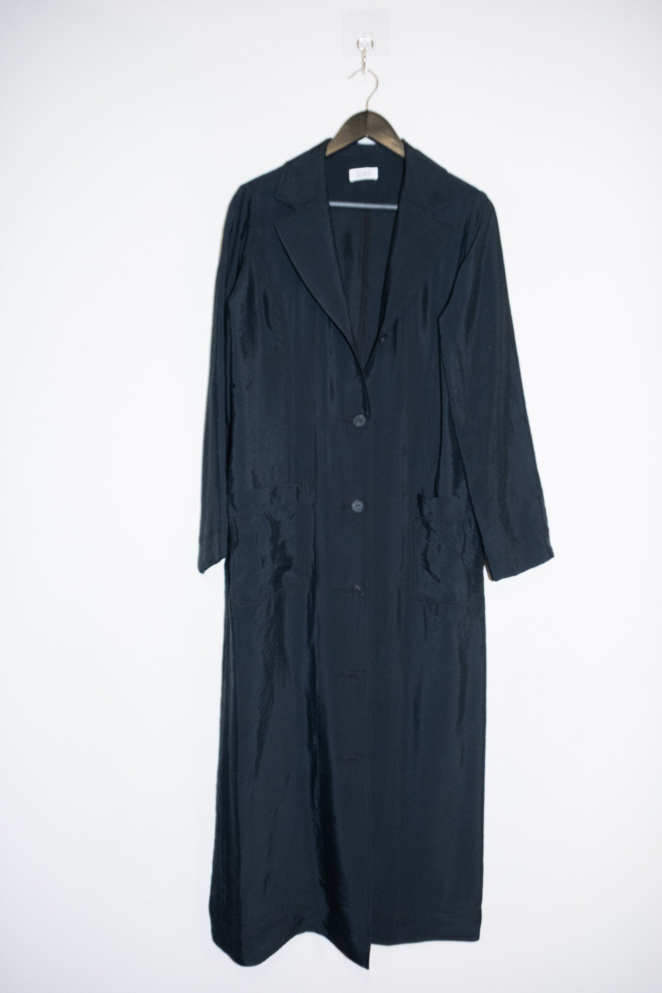 Long Unlined Duster in Black