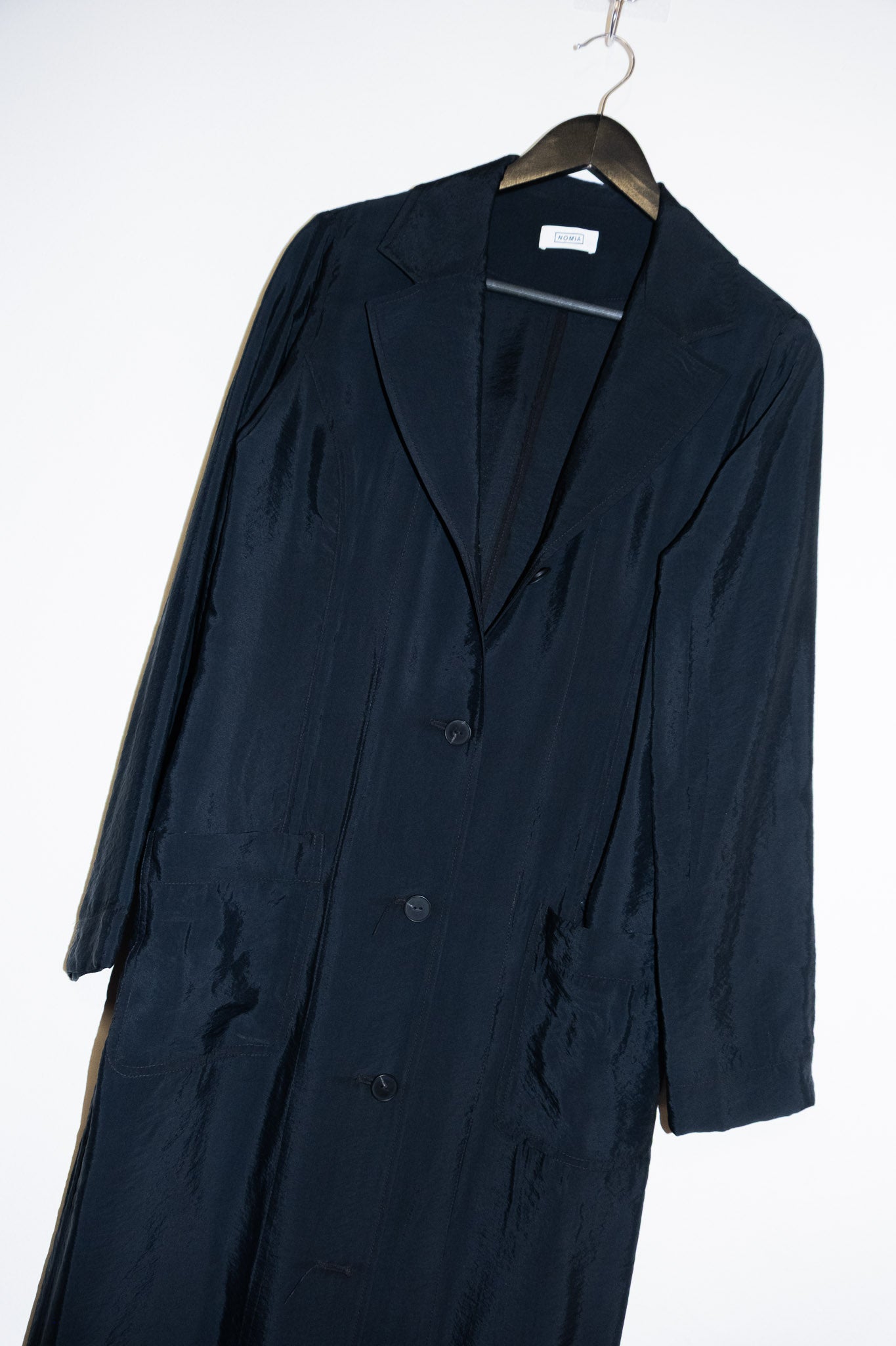 Long Unlined Duster in Black