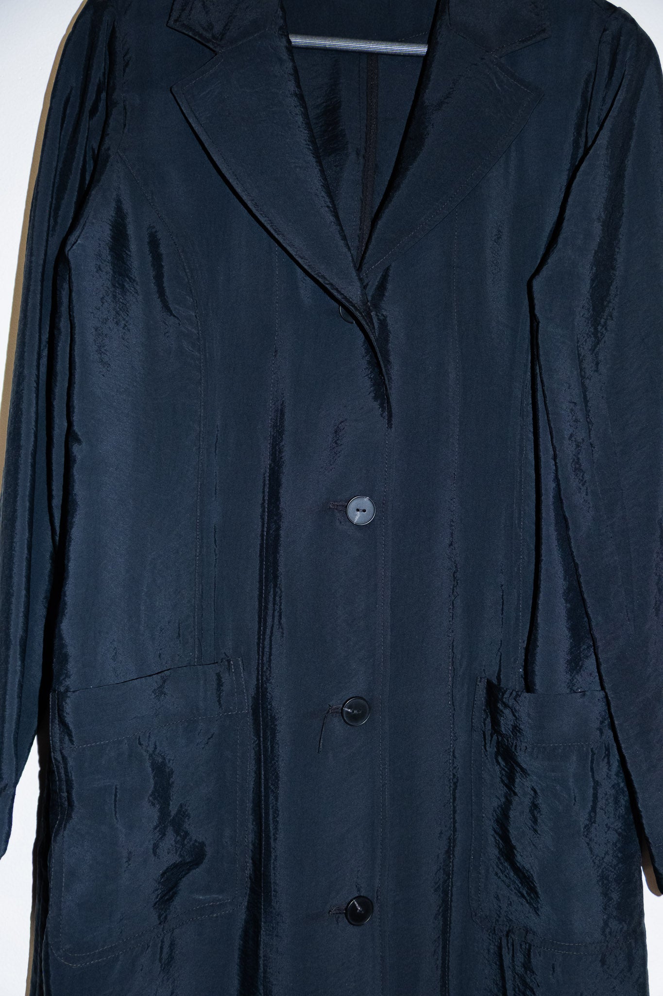 Long Unlined Duster in Black