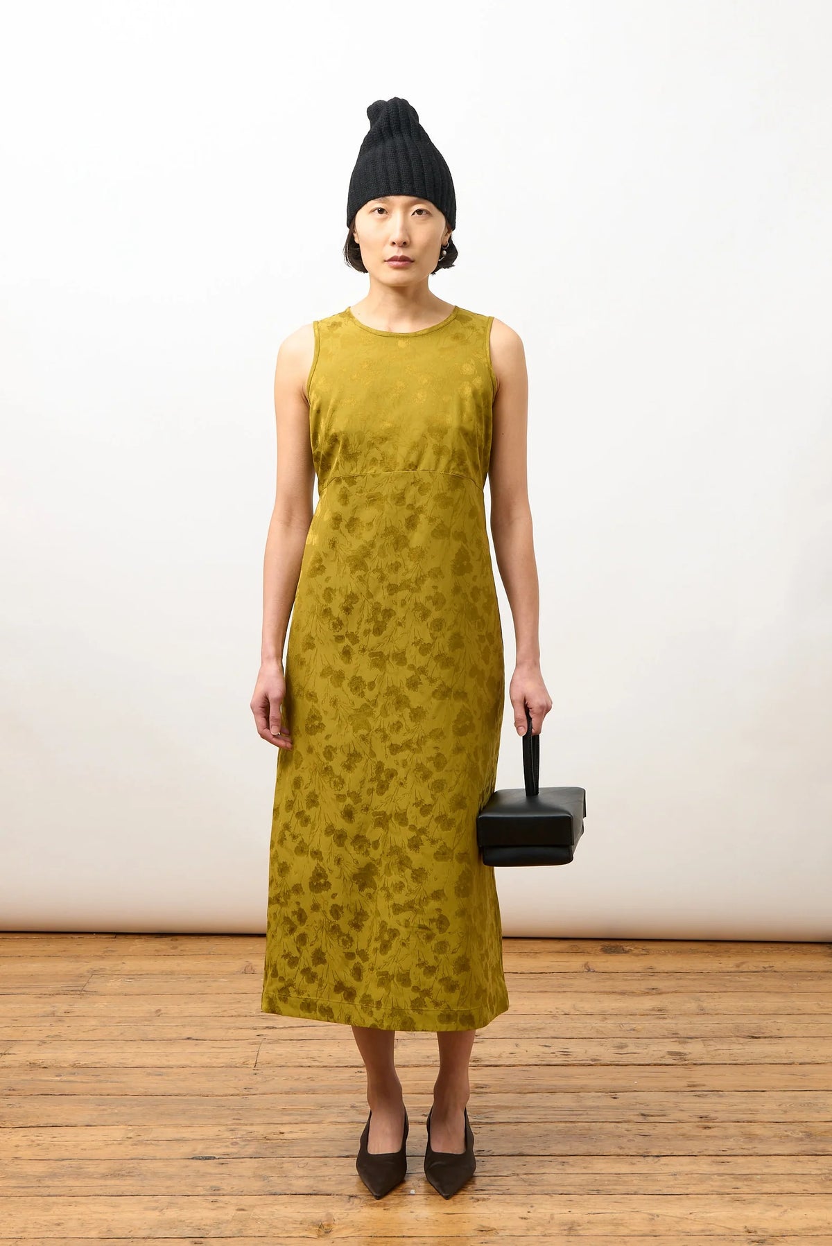 Erika Dress in Golden Ochre