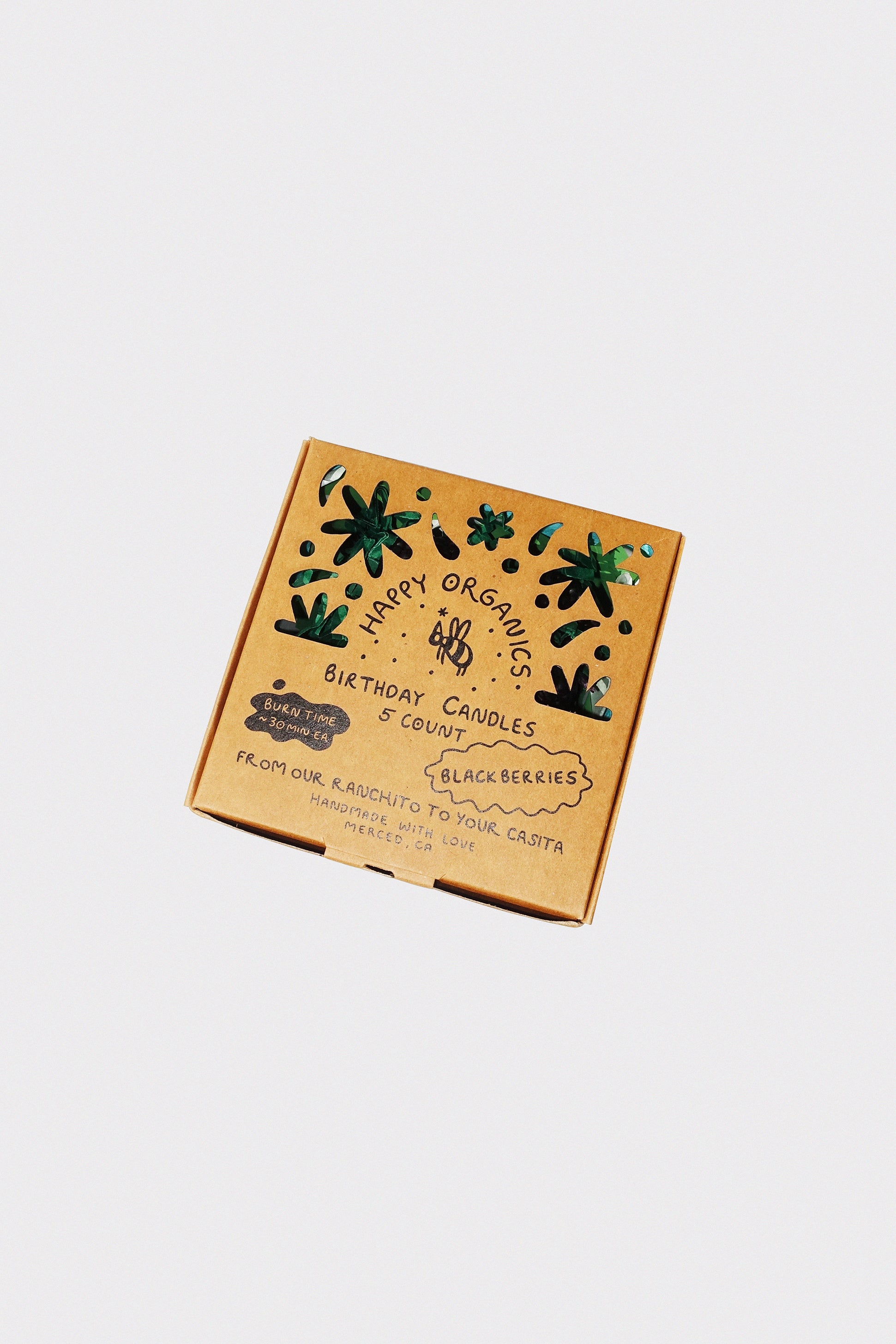 Blackberry Birthday Candles: Five Count by Happy Organics