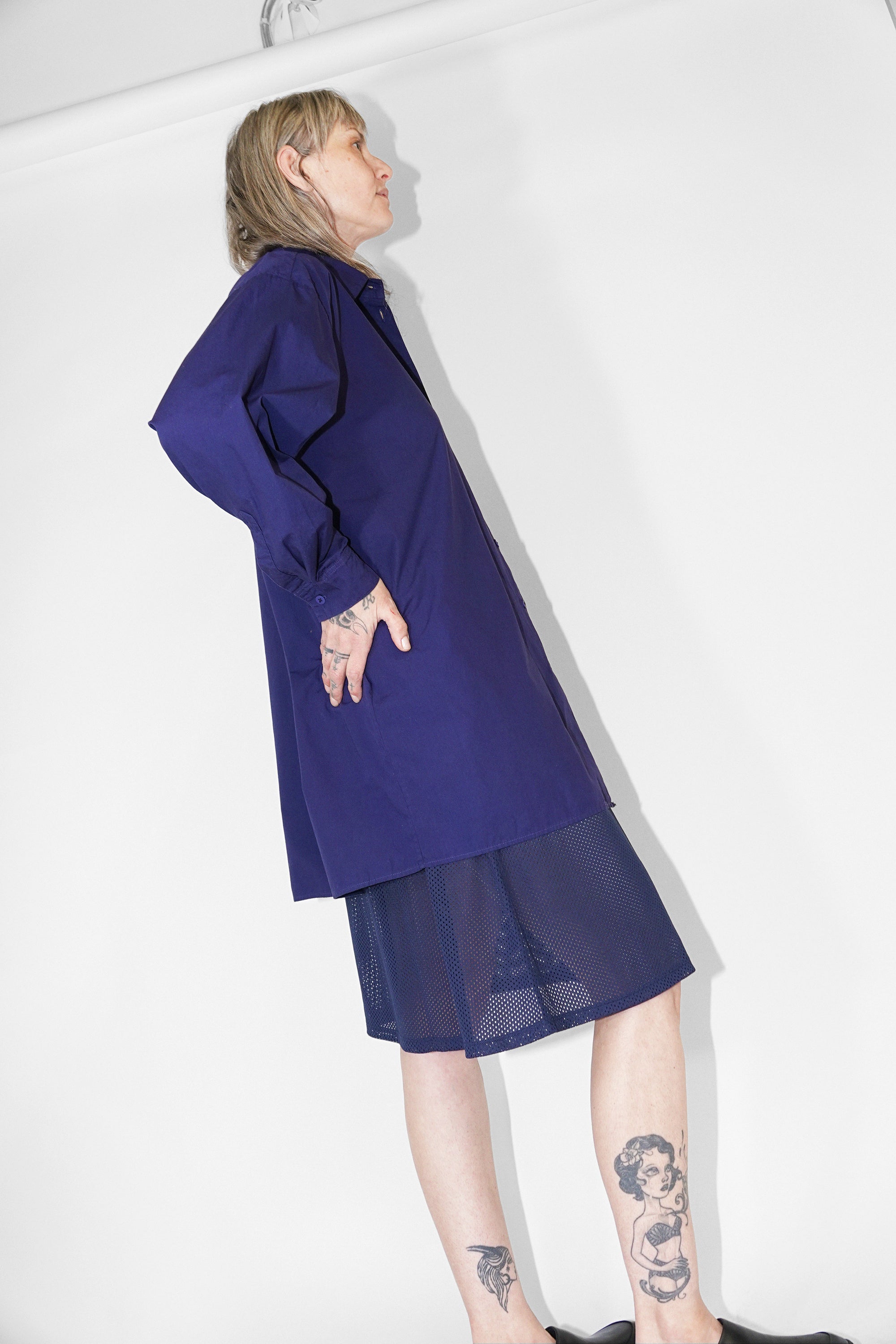 Painter Shirt in Bill Cunningham Blue by Jesse Kamm