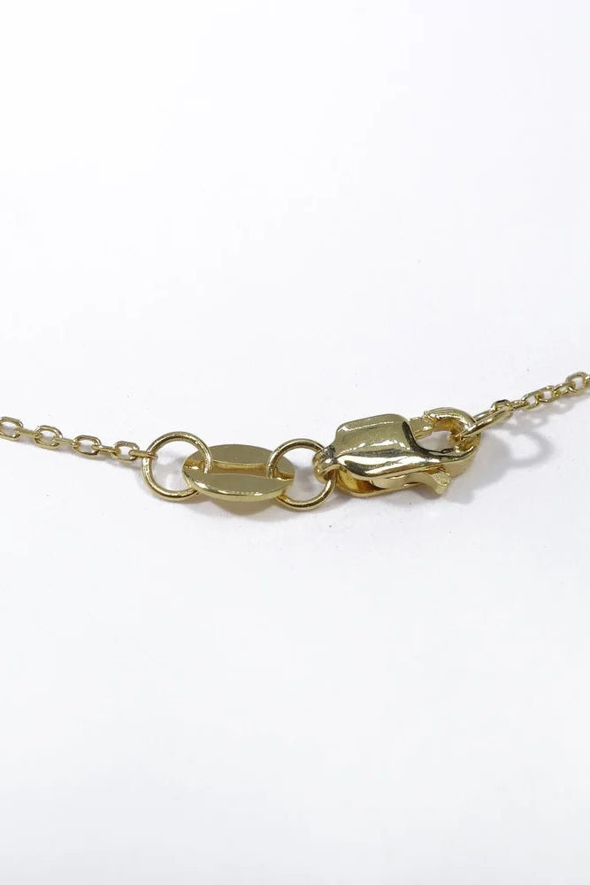 Linear Y Necklace in 14k Recycled Gold
