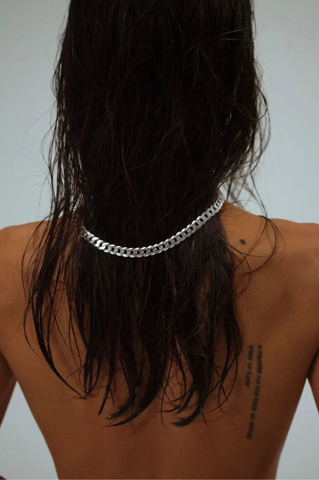 Flat Curb Chain in Sterling Silver