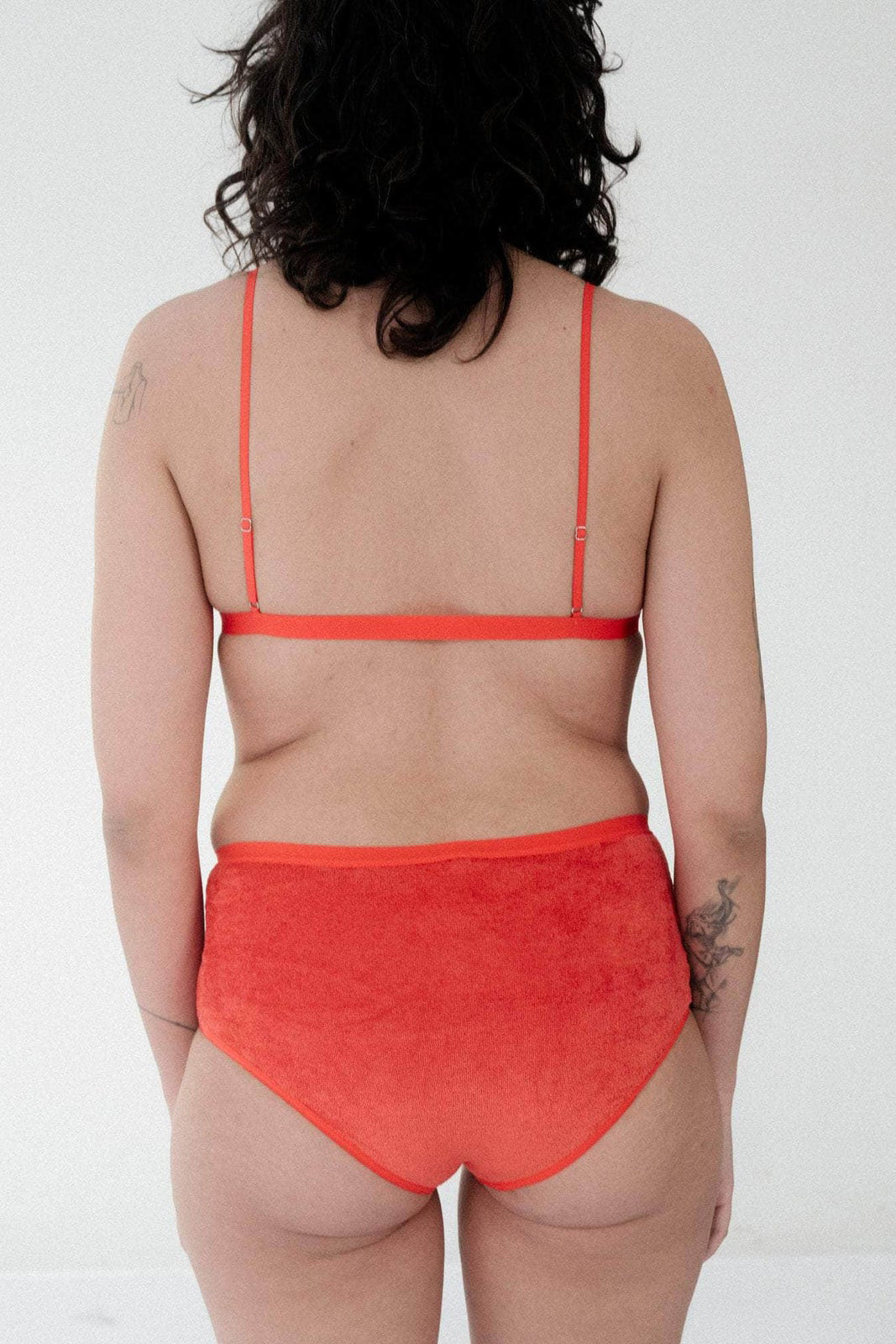 Mississippi Bra in Mino Red Ecovero Velour by Baserange http://www.shoprecital.com