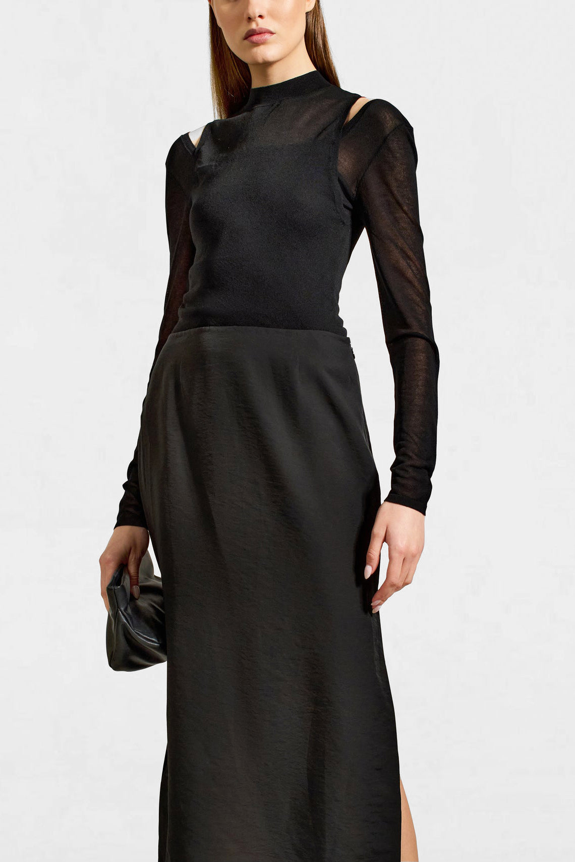 Kallmeyer | Sasha Sheer Long Sleeve in Black Large