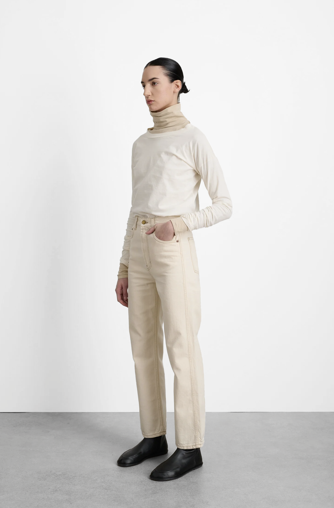 Plein Relaxed Straight Jean in Clair by B Sides