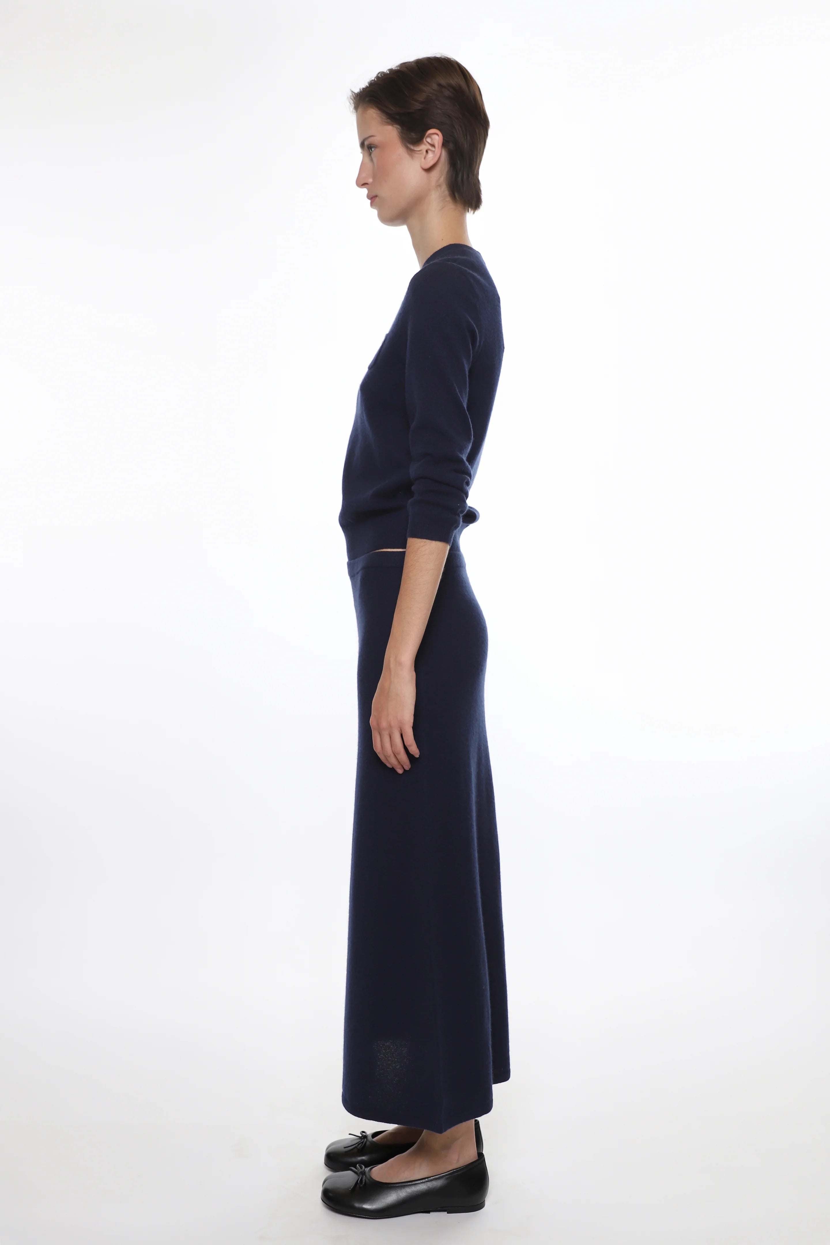 Myos Cashmere Skirt in Navy