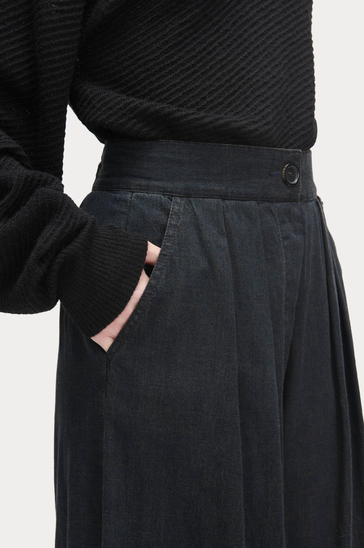 Coxsone Pant in Brown Overydyed Vista Denim by Rachel Comey