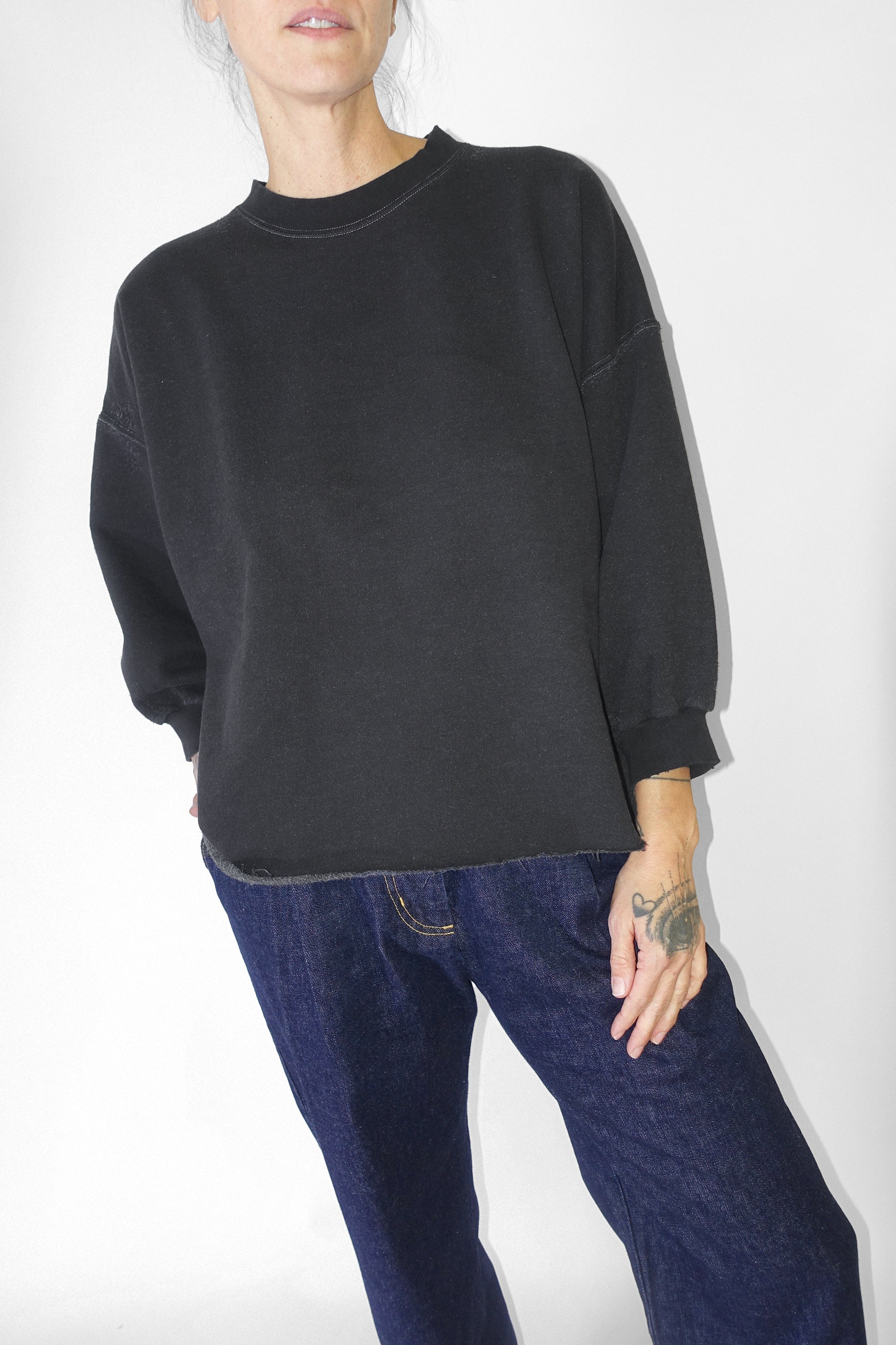 Fond Sweatshirt in Charcoal by Rachel Comey