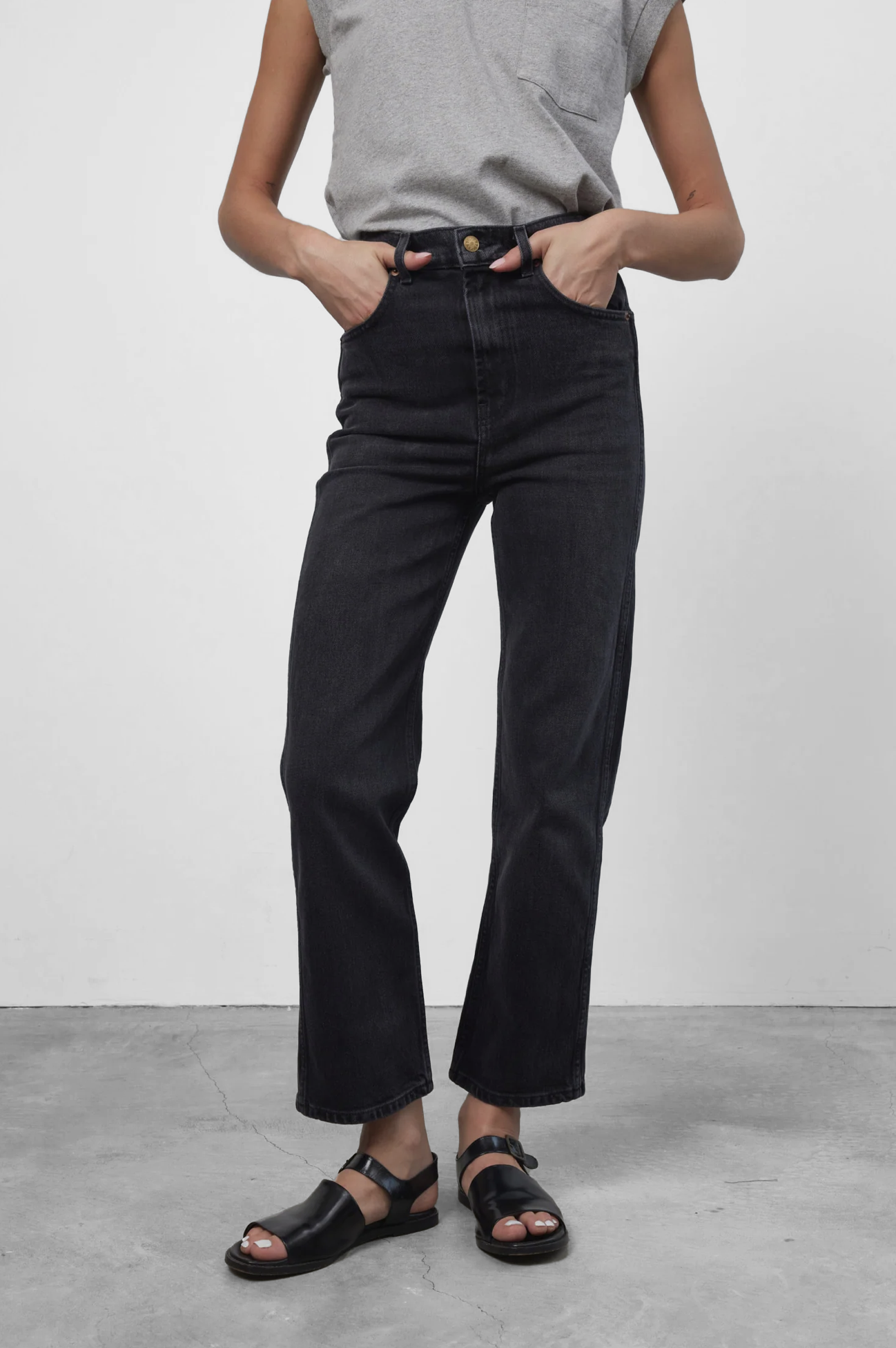 Plein Relaxed Straight Jean in Stil Black by B Sides
