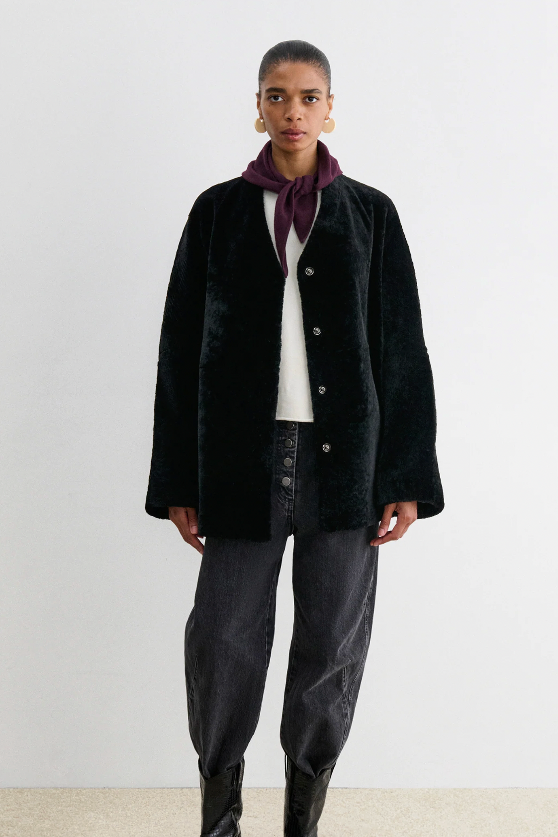 Osti Coat in Black