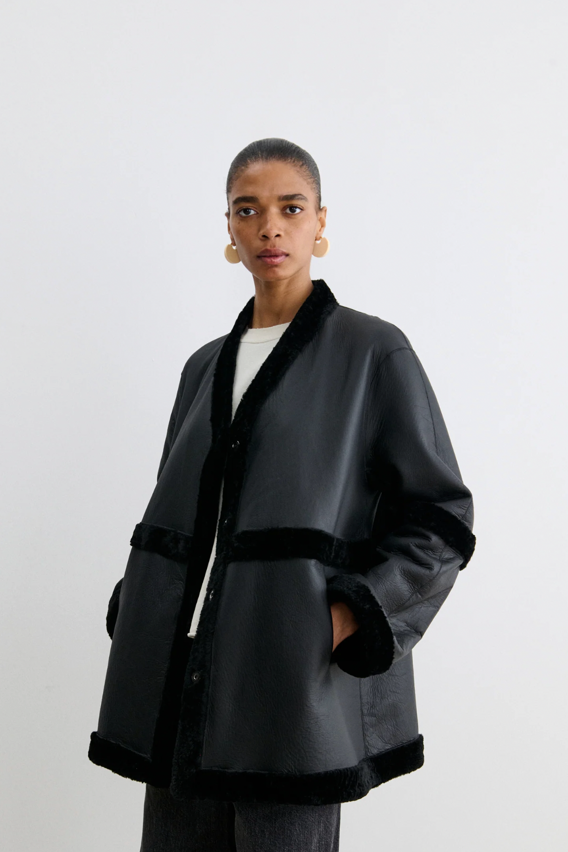 Osti Coat in Black