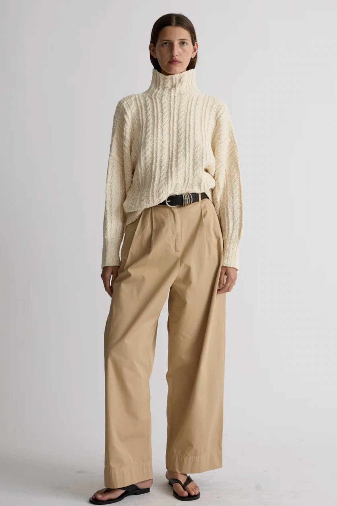 Skye Turtleneck in Natural