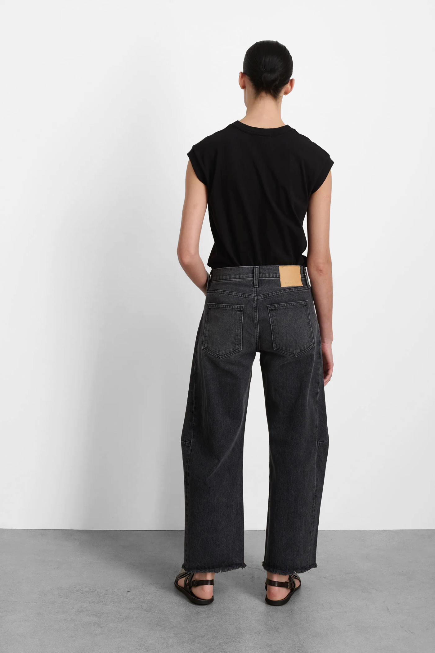 Relaxed Lasso Jean in Stil Black by B Sides