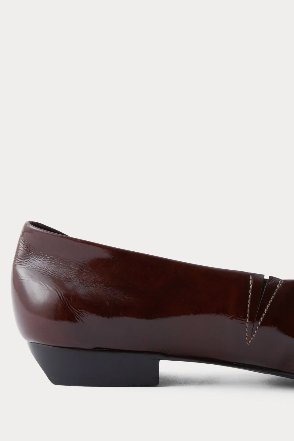 Barral Flat in Chestnut Crinkle Patent
