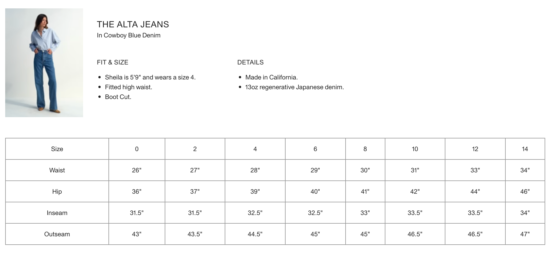 Alta Jean in Cowboy Blue