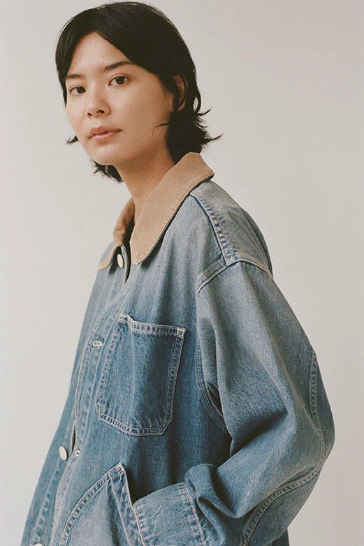 Painter Coat in Vintage Indigo Denim