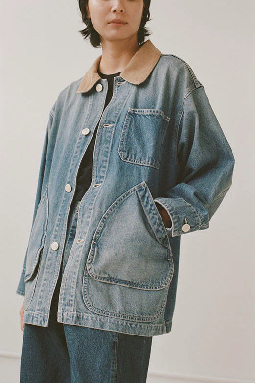 Painter Coat in Vintage Indigo Denim