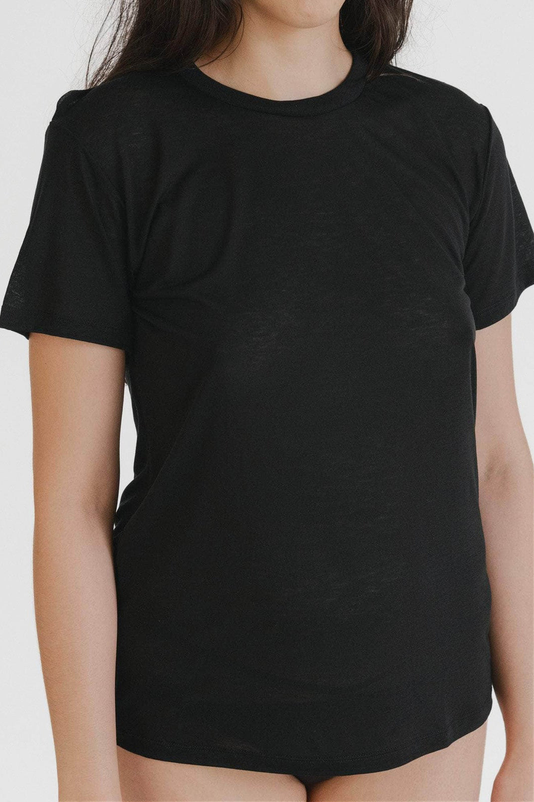 Tee Shirt in Black BY BASERANGE